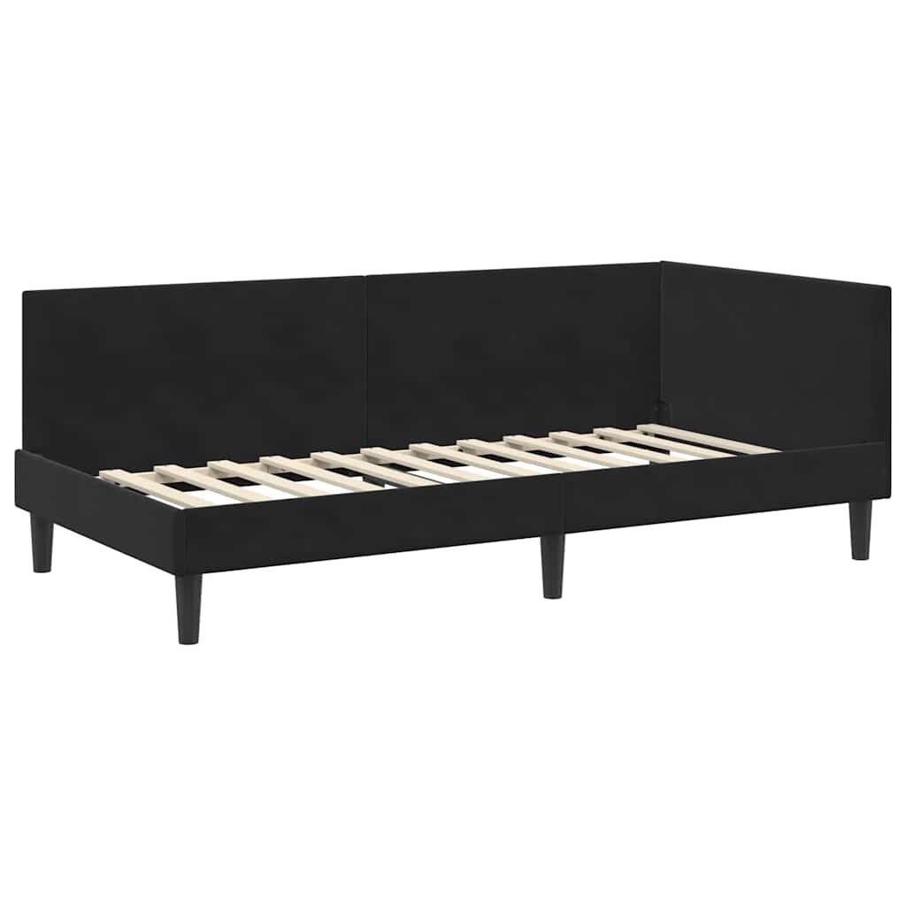 vidaXL Bett Eckbettgestell Schwarz 90 x günstig online kaufen