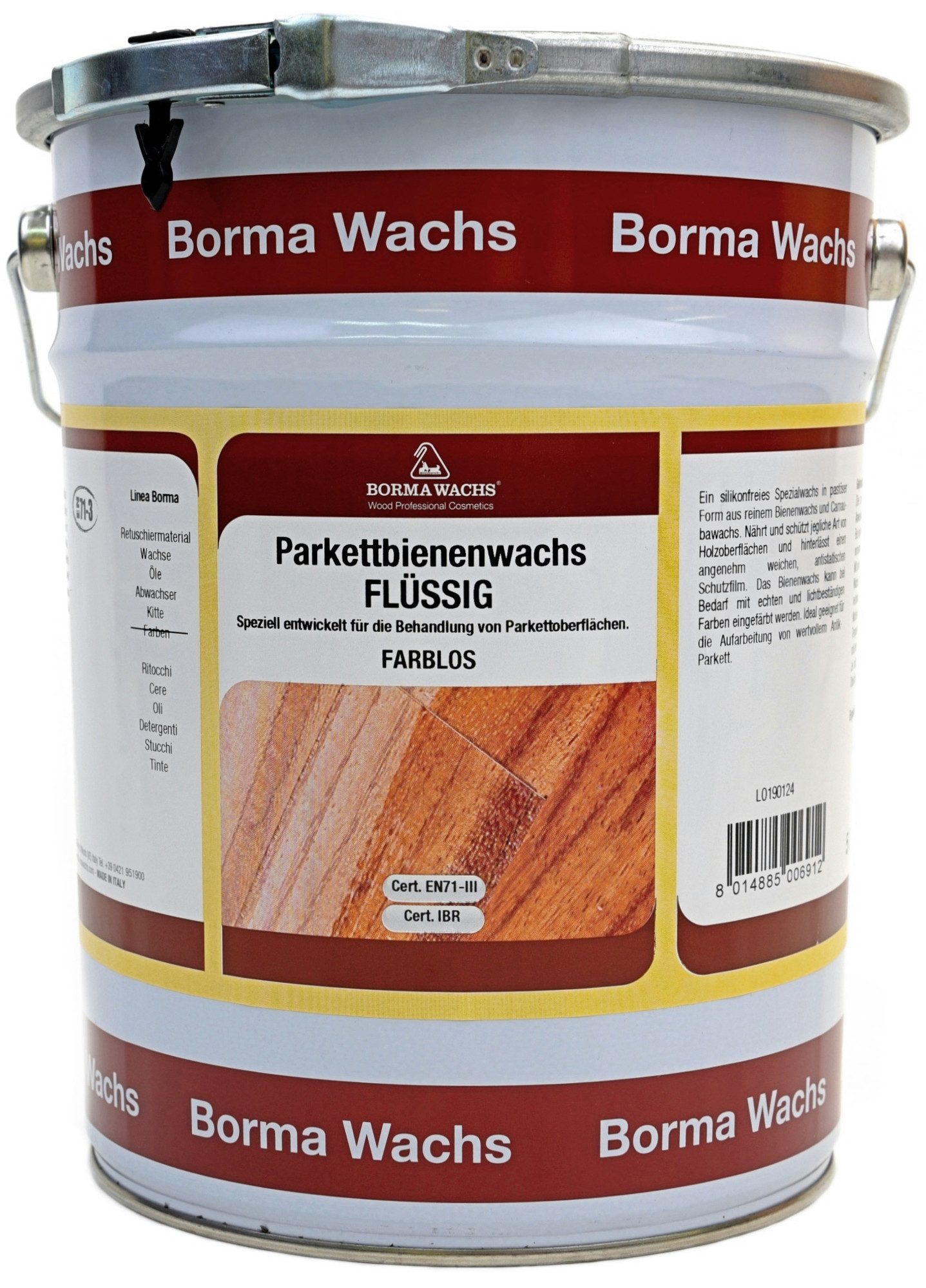 BORMA Parkettbiennenwachs flüssig Schutzwachs, Transparent