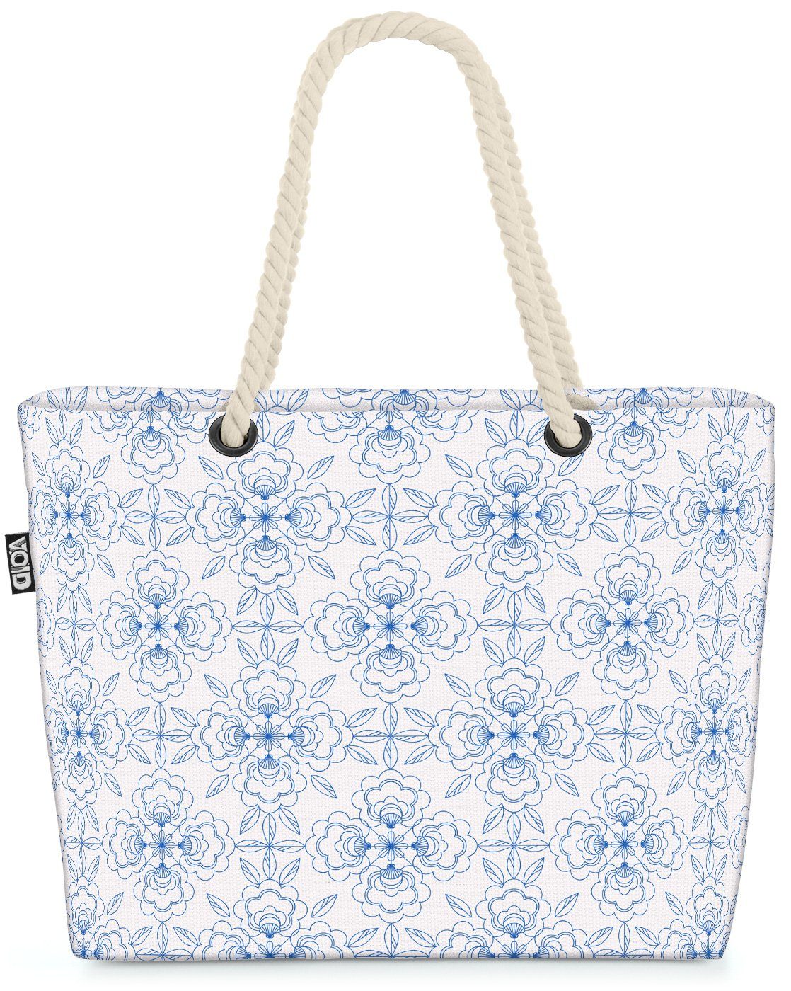 Bag Bad Blüten Interieur (1-tlg), Blumen VOID Fliese Strandtasche Beach Frühstück verziert Mosaik Küche El