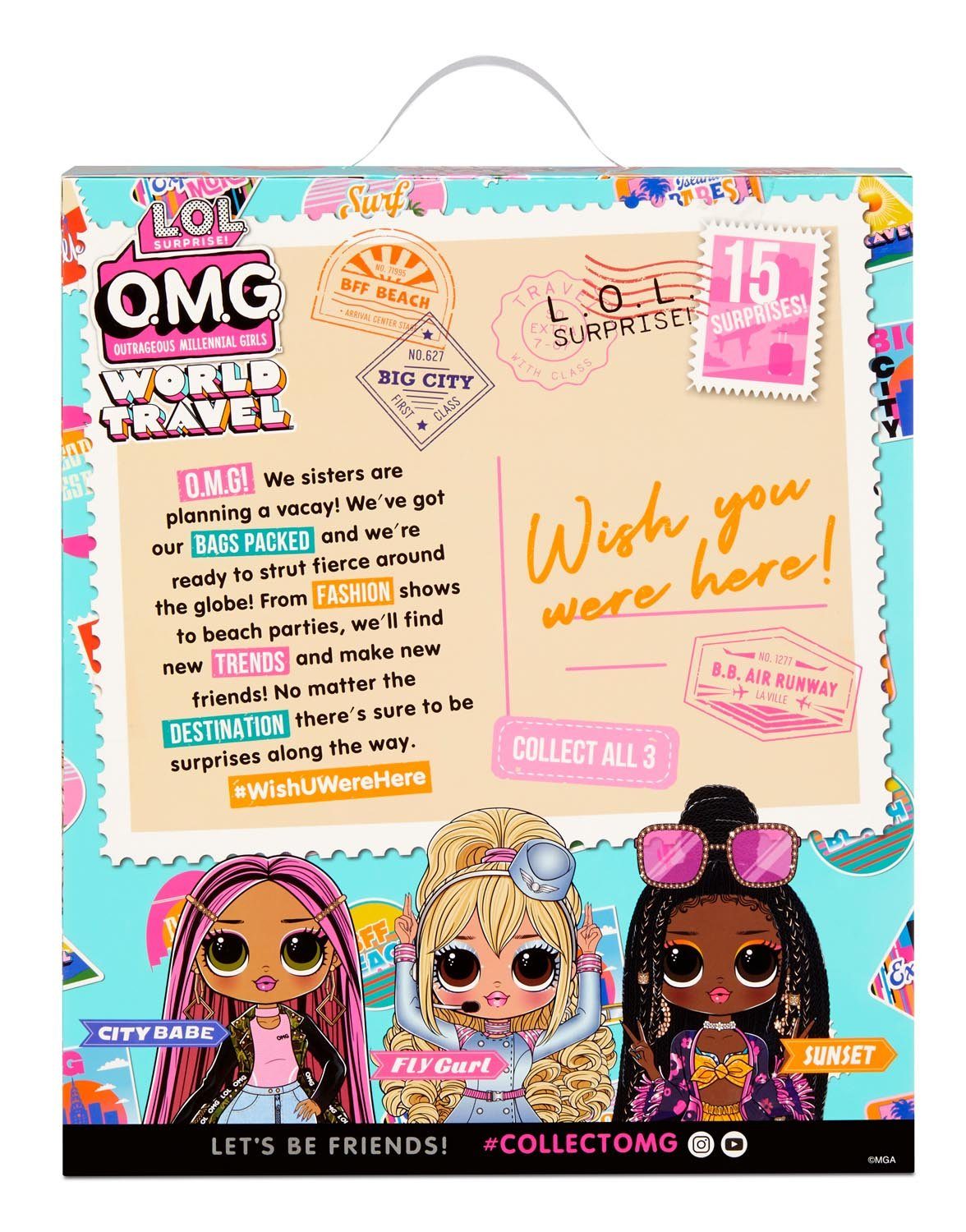 MGA OMG - Gurl Travel ENTERTAINMENT Anziehpuppe MGA Fly Doll- L.O.L. Surprise