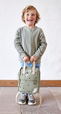 LÄSSIG Kinderrucksack Happy Prints, Mini Square Backpack, Light Olive