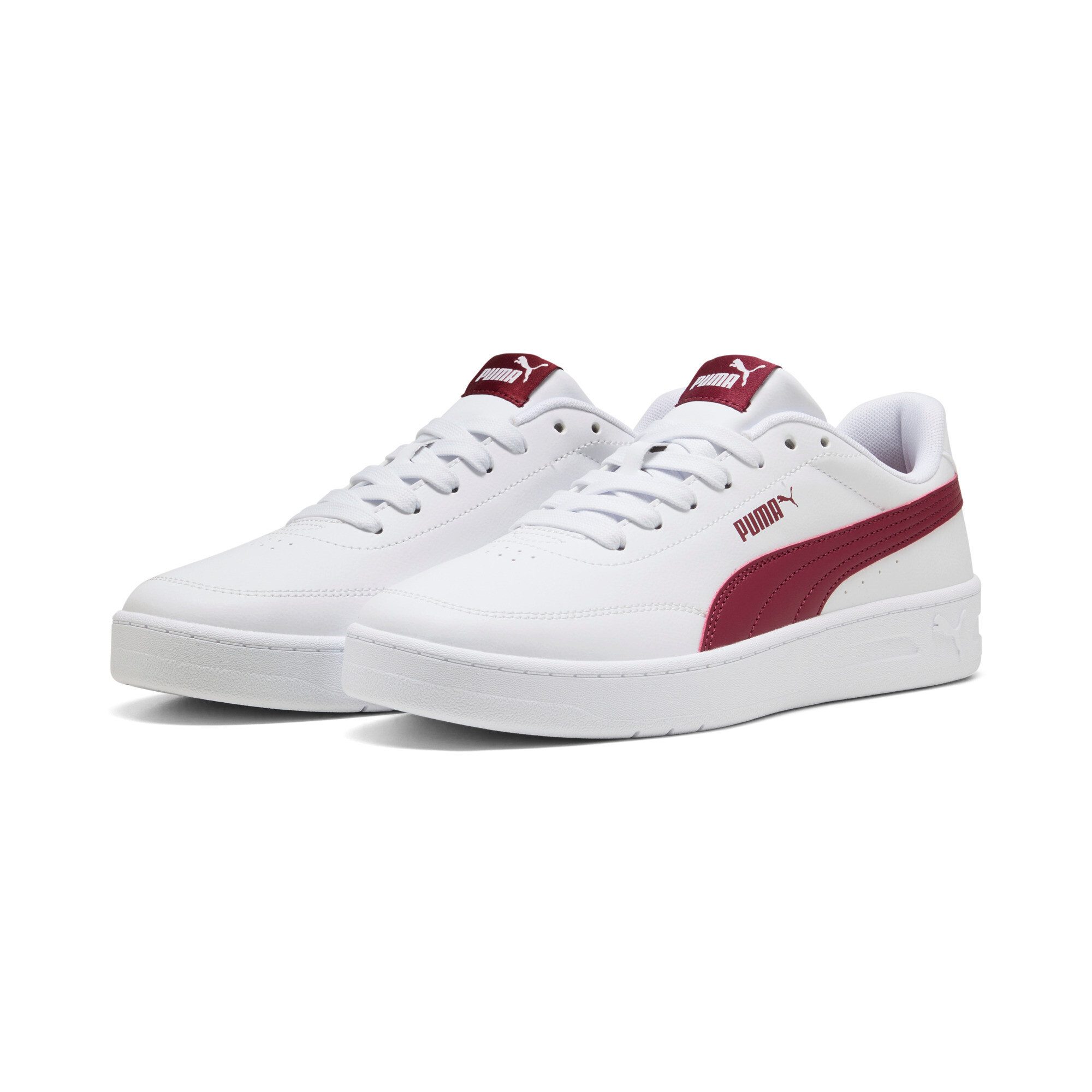 PUMA COURT CLASSIC CLEAN Sneaker mit SoftFoam+ Innensohle, mit Synthetik-Obermaterial, mit Schnürung