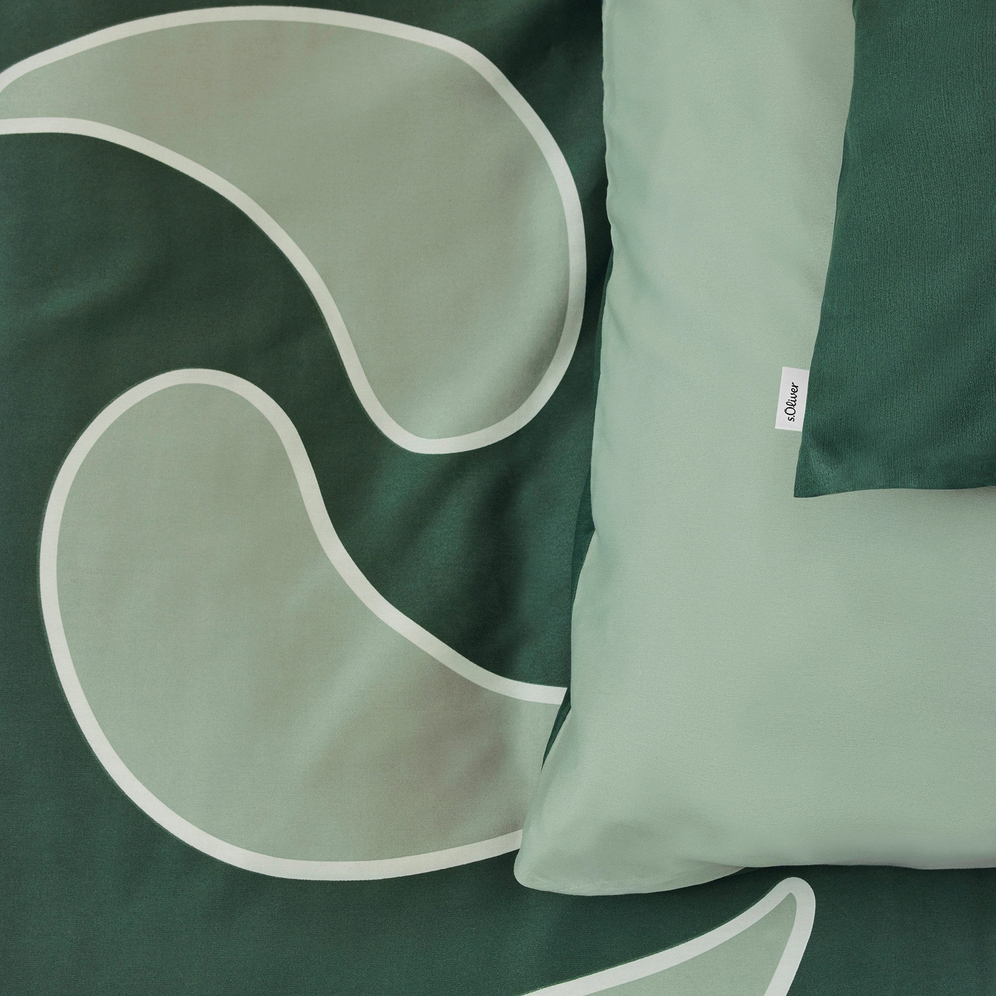 s.Oliver Bettwäsche Satinbettwäsche s.Oliver, Mako-Satin, 2 teilig, im angesagten Trenddesign