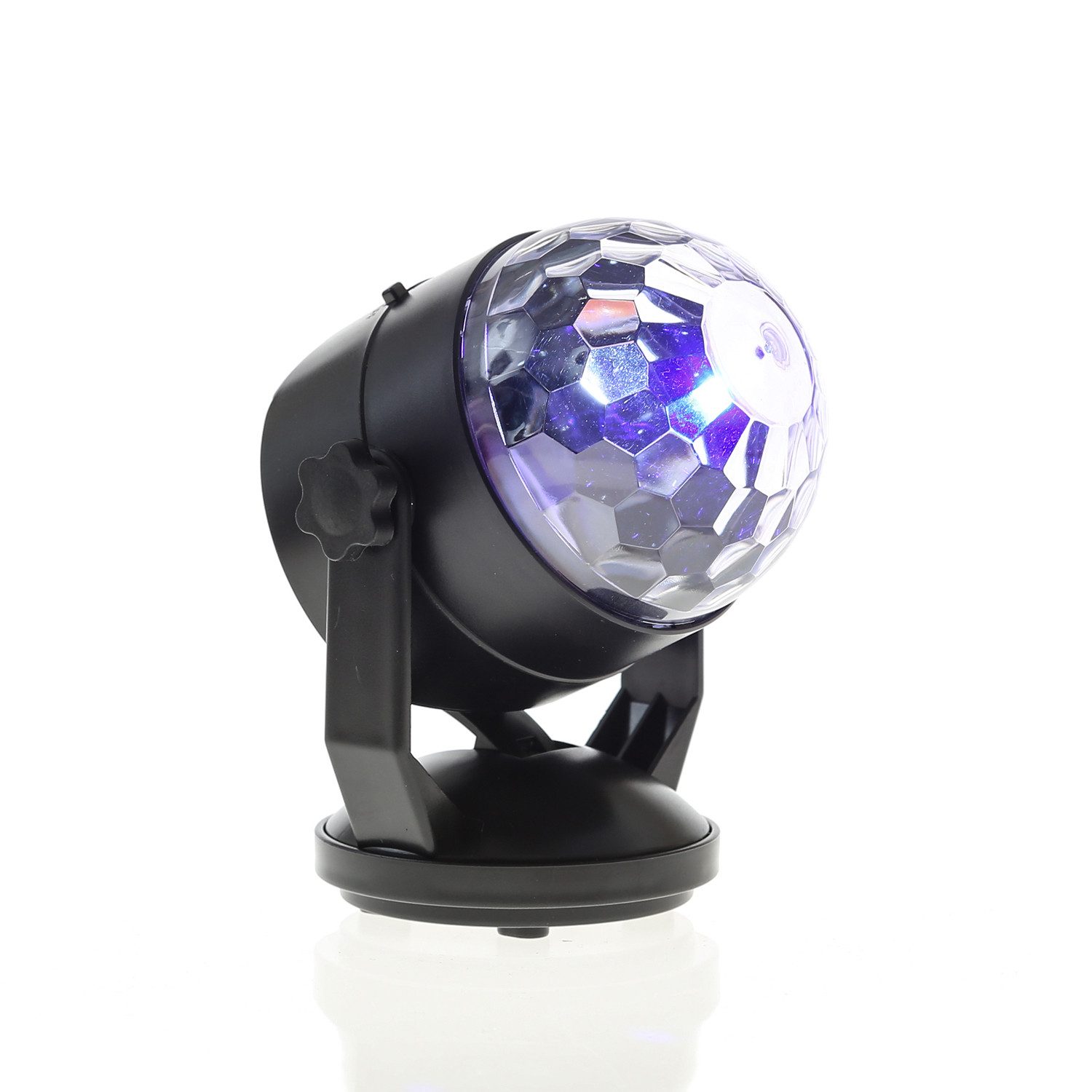 SATISFIRE Discolicht Party Dome Pro farbenfroher Lichteffekt Fernb. Batterie/USB Saugnapf