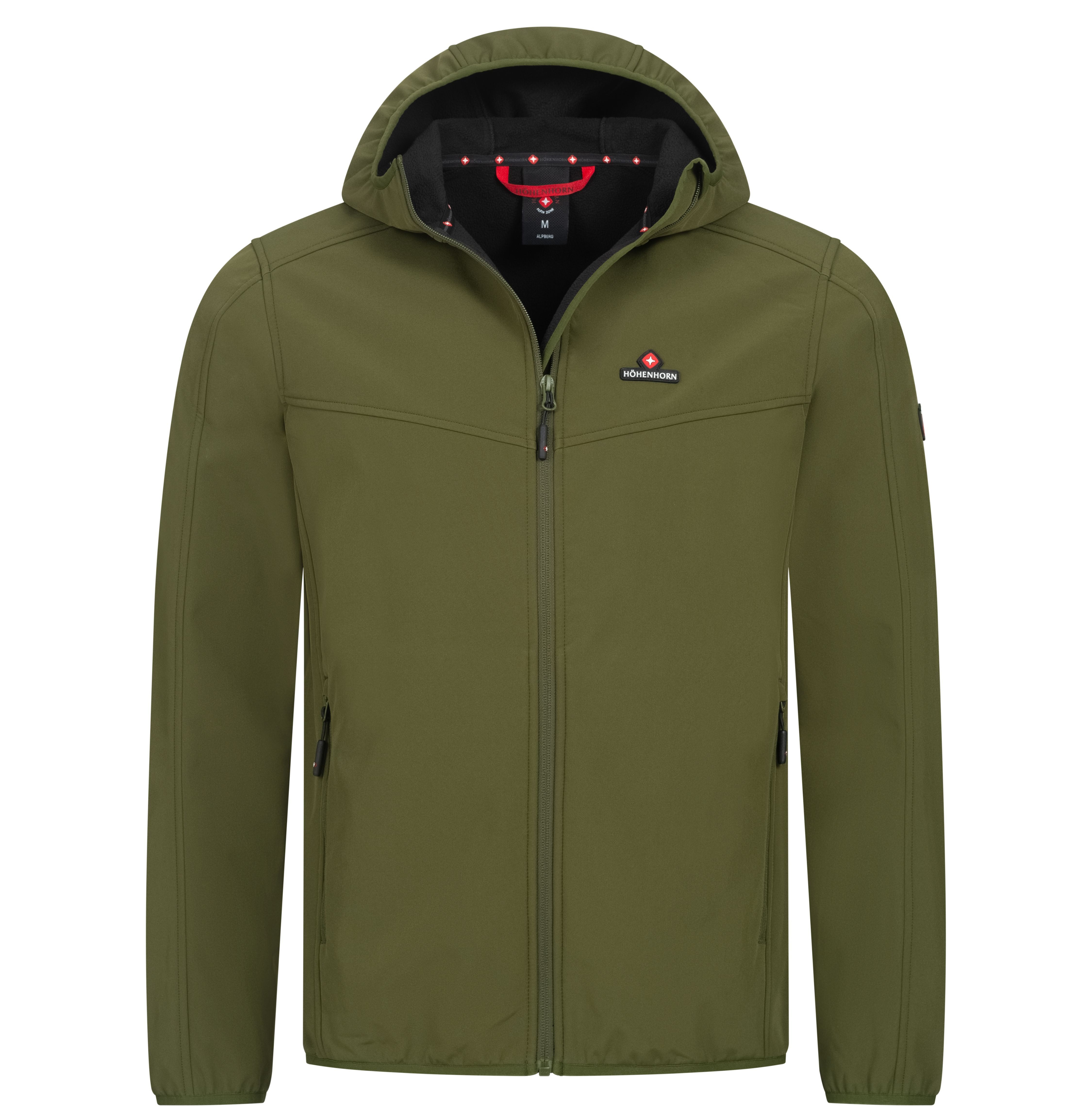 Höhenhorn Softshelljacke Alpberg Herren leichte Jacke für Männer Outdoor Übergangsjacke Microfleece-Innenfutter, Atmungsaktiv