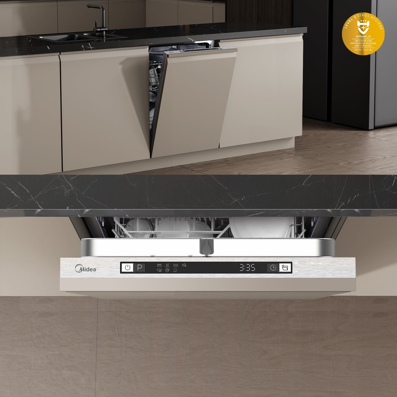 Midea vollintegrierbarer Geschirrspüler SV 5.14K10C
