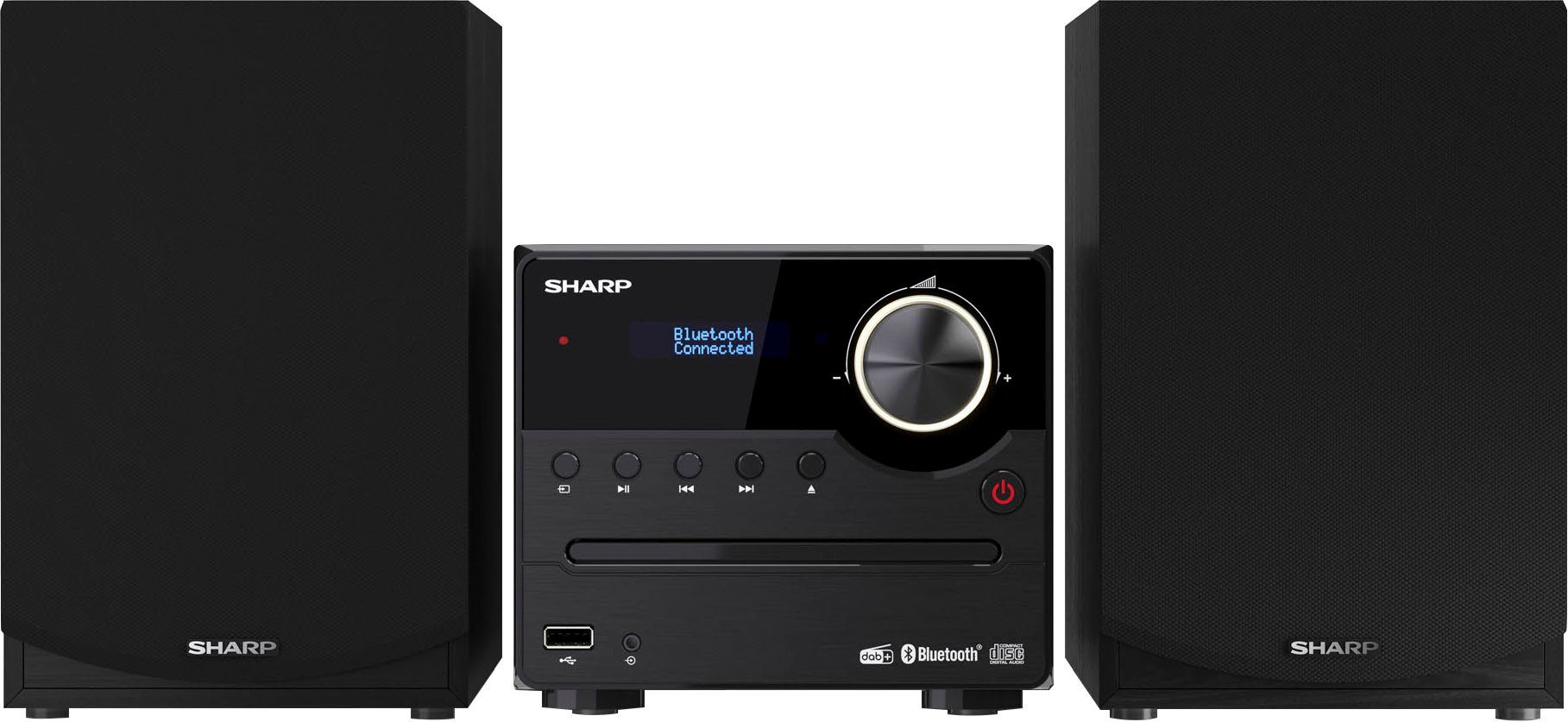Sharp XL-B517D Mikro 2.0 Audio-System (45 W, Bluetooth)