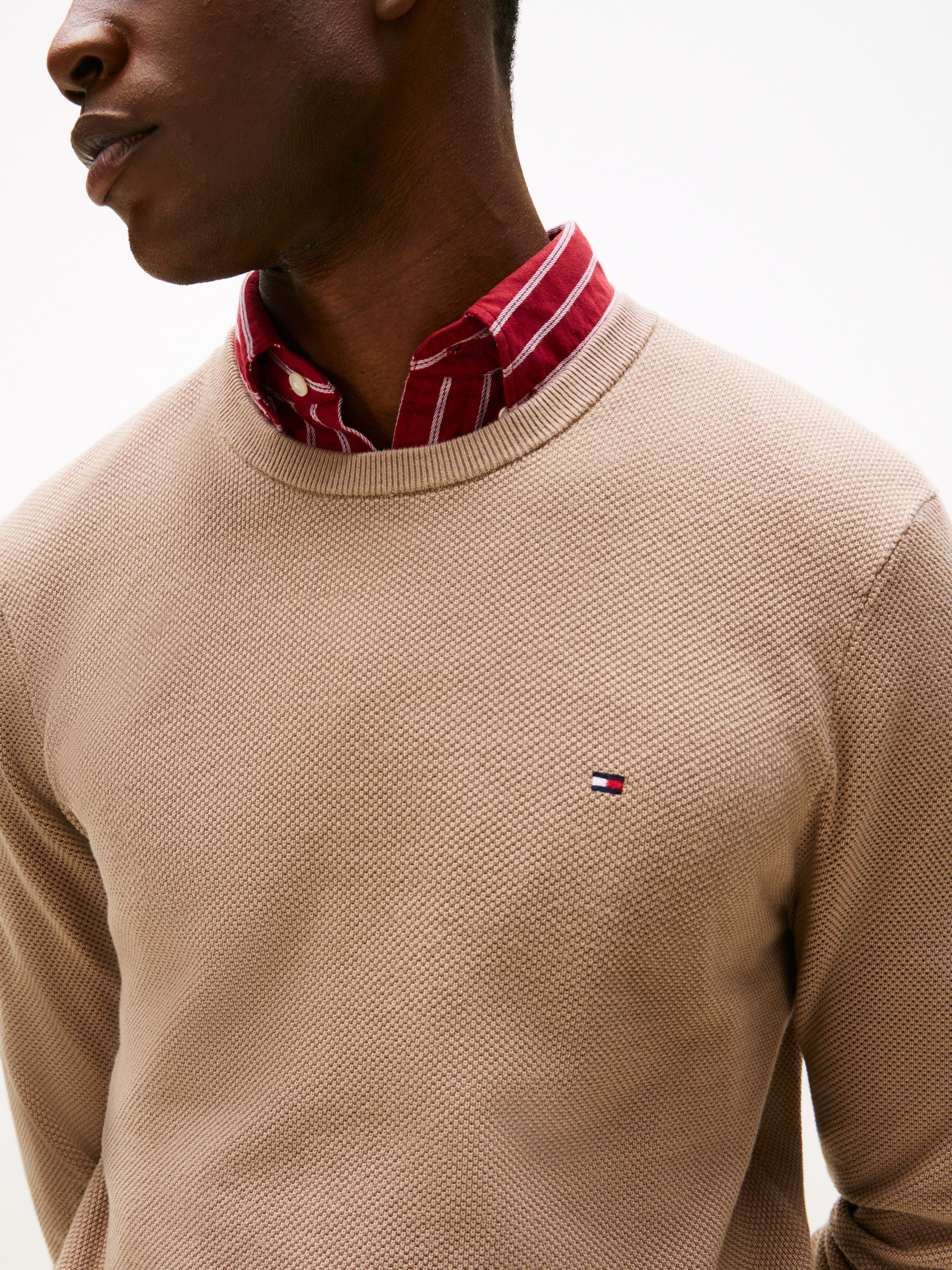 Tommy Hilfiger Rundhalspullover ESSENTIAL STRUCTURE CREW günstig online kaufen