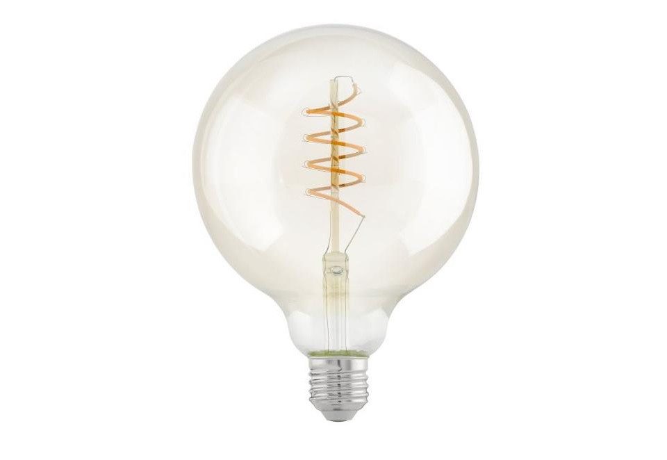 EGLO LED-Leuchtmittel Eglo LED Globe G125 E27 4W amber, Nicht dimmbar