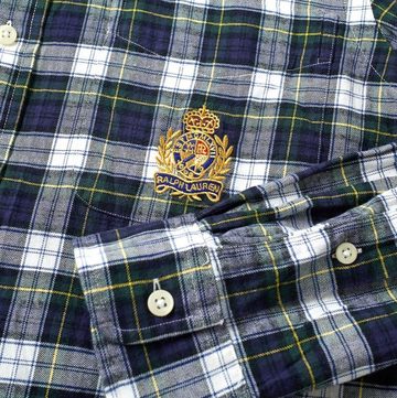 Ralph Lauren Langarmhemd POLO RALPH LAUREN CREST Shirt Karohemd Button Down Check Heritage Wapp