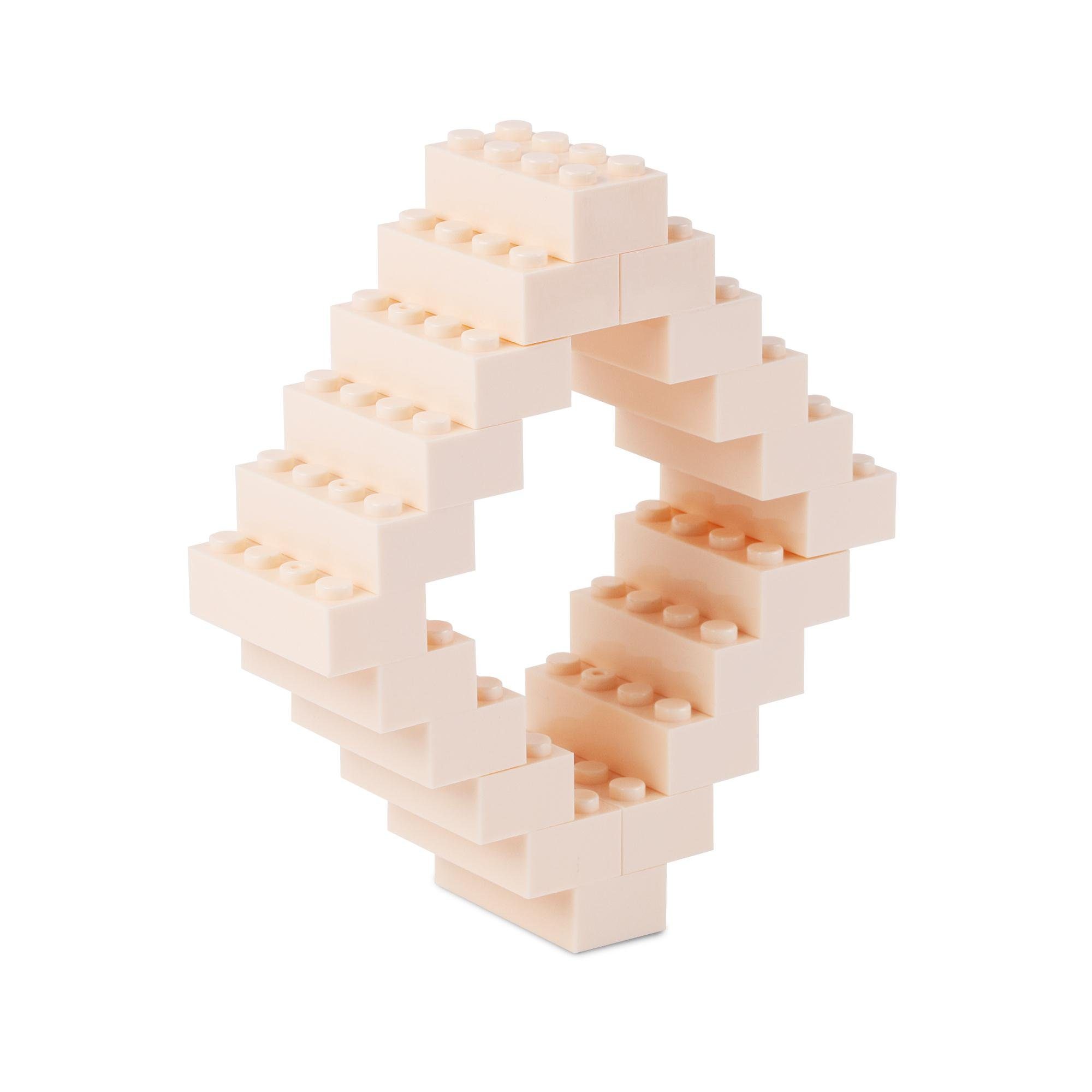 520 Steinen - Box-Set creme + Herstellern verschiedene allen Farben Katara Bausteine Platte zu Anderen mit Set), (3er Box, + Kompatibel Konstruktionsspielsteine