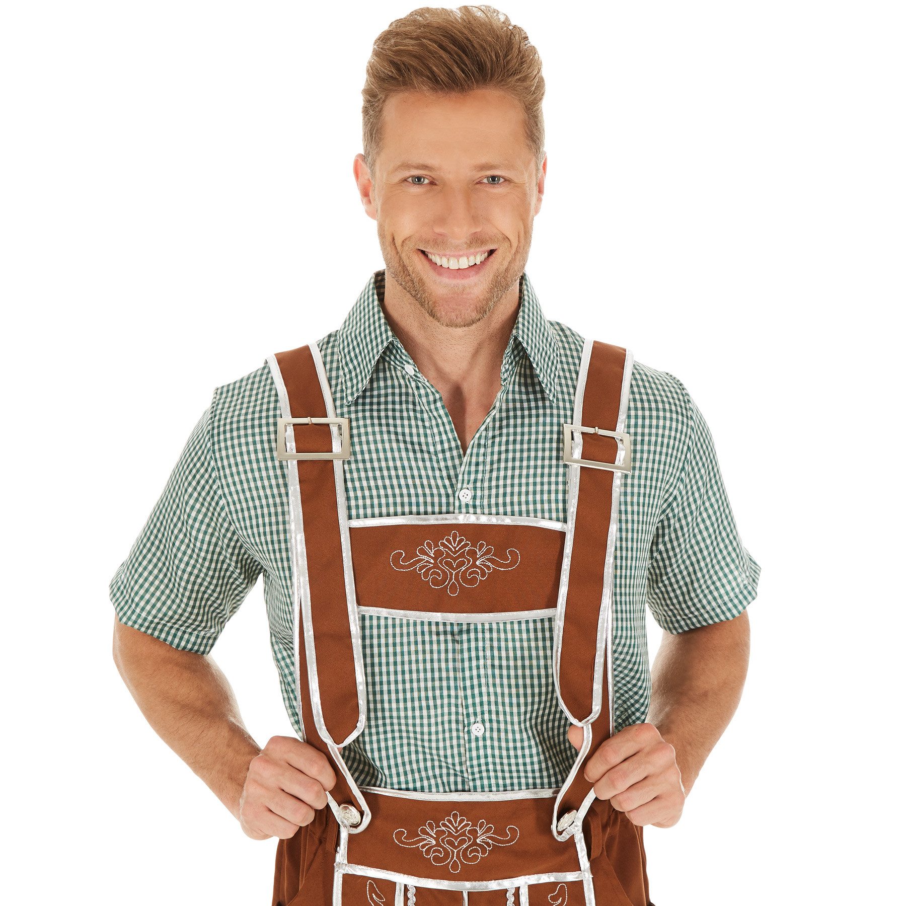 dressforfun Kostüm Herrenkostüm Trachten Set Austria, Fesche Trachtenhose