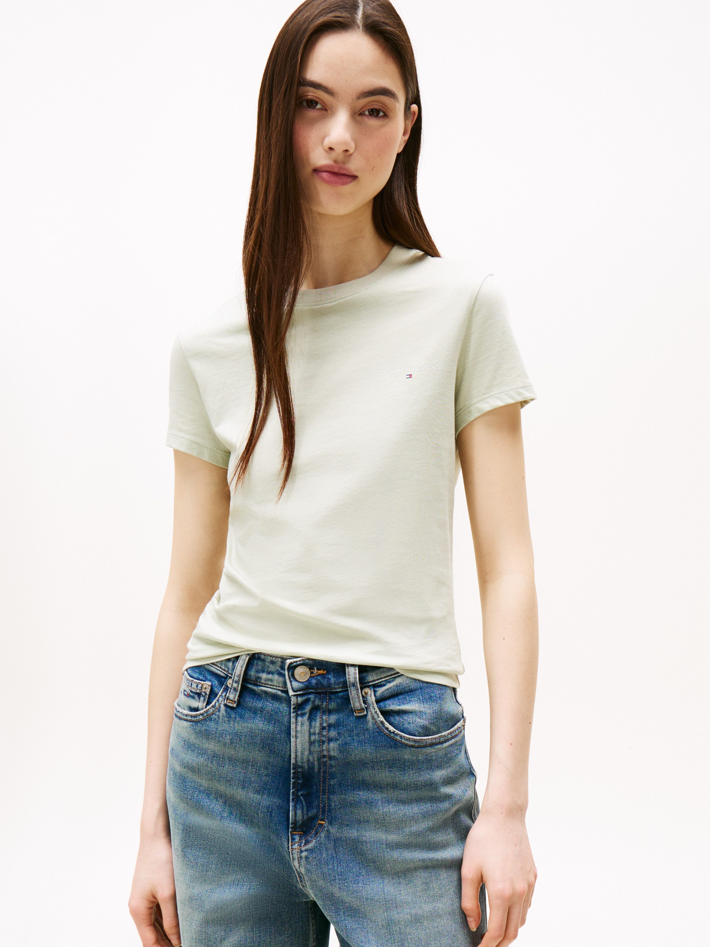 Tommy Jeans Kurzarmshirt TJW SLIM LINEAR günstig online kaufen