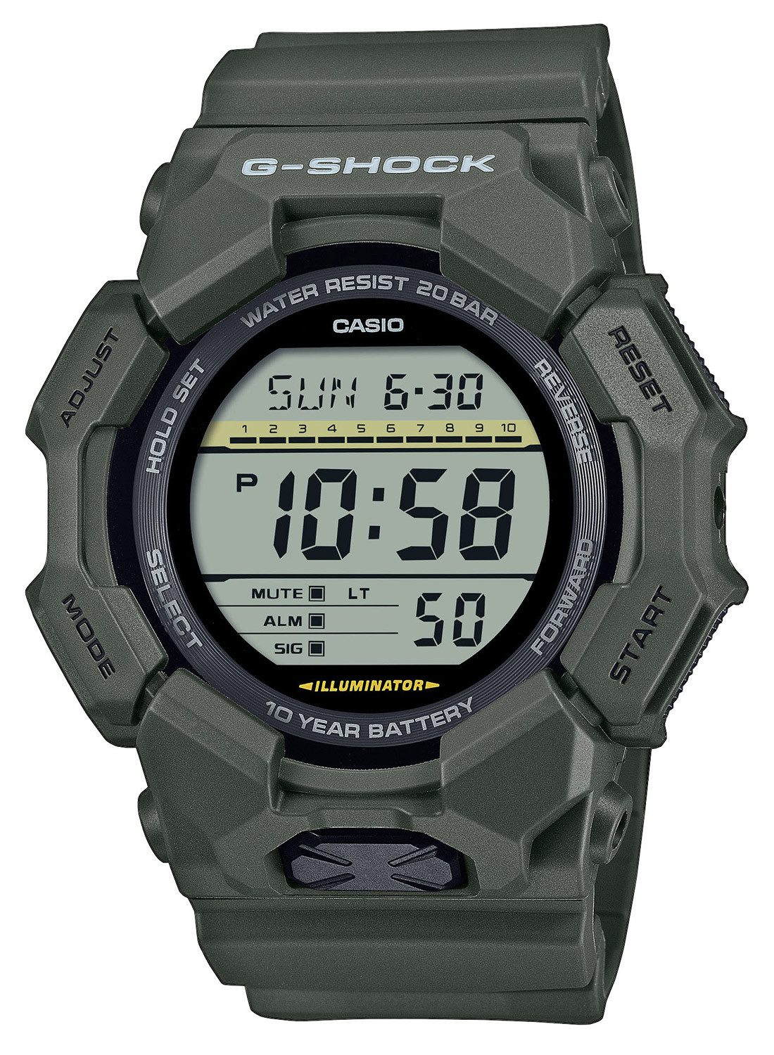 CASIO G-SHOCK Quarzuhr G-Shock Classic Digital-Khakigrün