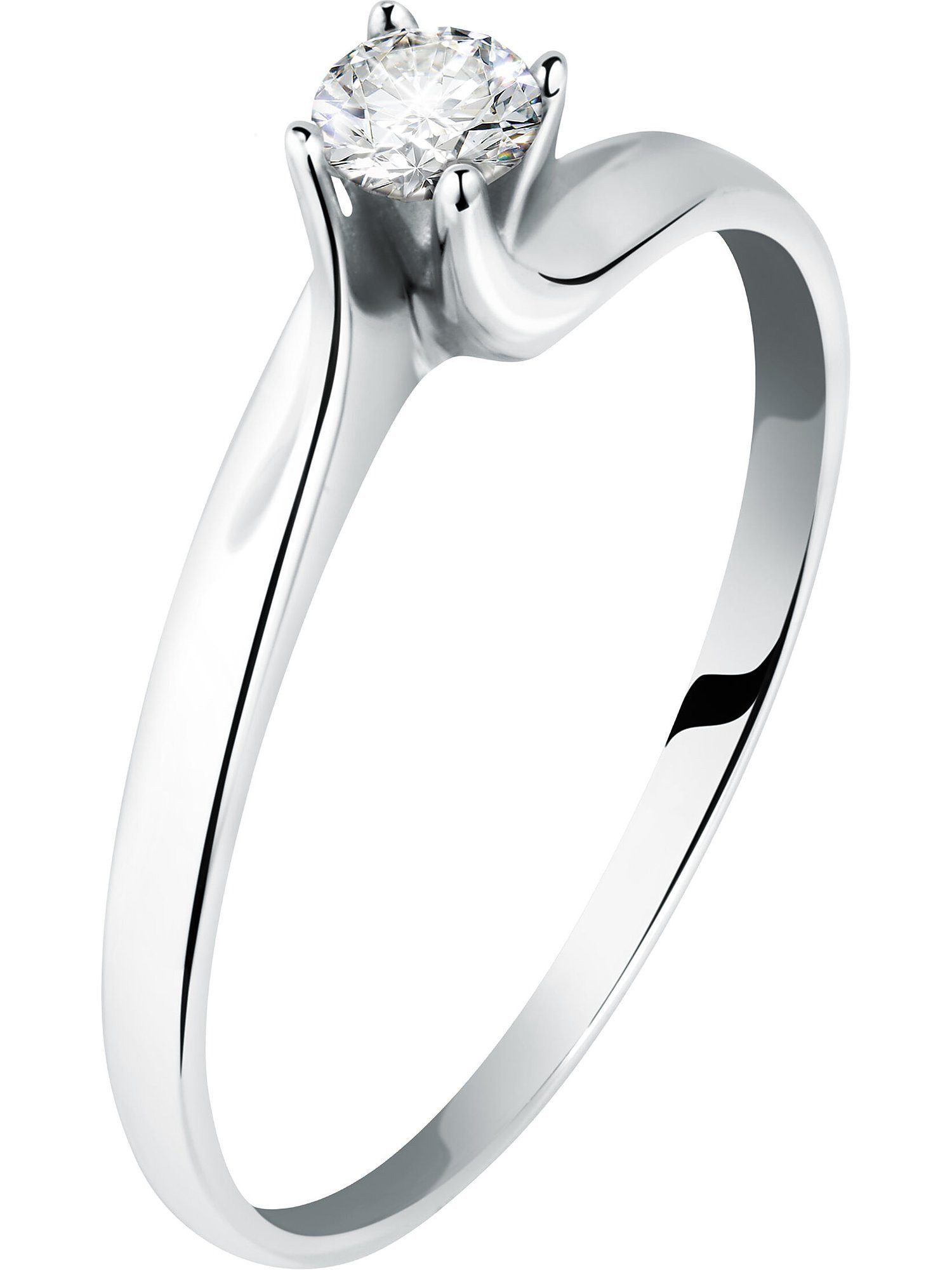 CHRIST Diamantring CHRIST Damen-Damenring 750er Weißgold 1 Diamant