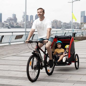 HOMCOM Fahrradkinderanhänger Fahrradanhänger