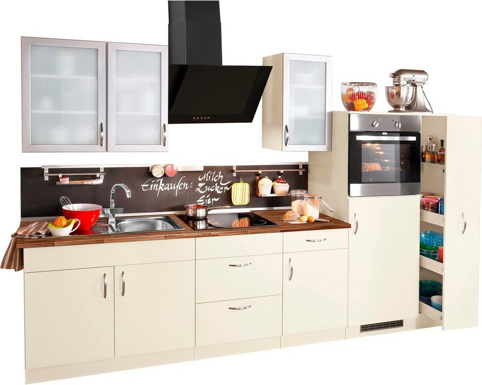 wiho Küchen Küchenzeile Peru, mit E-Geräten, Breite 270 cm