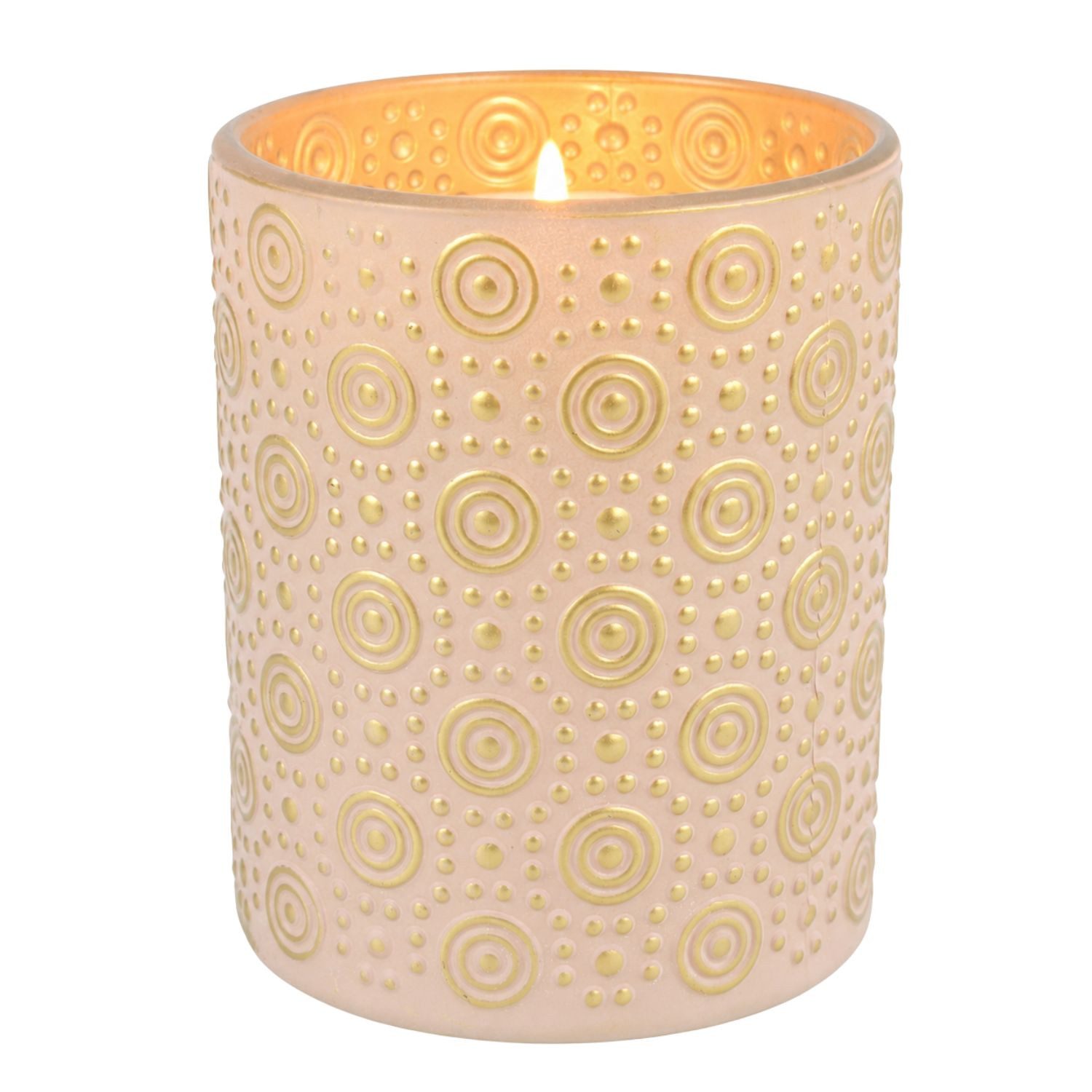Marrakesch Orient & Mediterran Interior Windlicht Windlicht Hailey Rosa 12,5 cm Glas Kerzenhalter Tischdeko rund edel (1 St), Handarbeit