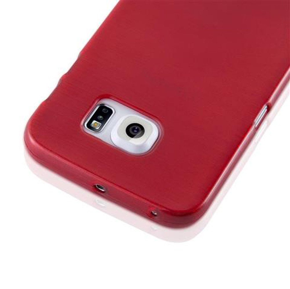 Cadorabo Handyhülle für Samsung Galaxy S6 EDGE Hülle Samsung Galaxy S6 EDGE, Flexible TPU Silikon Handy Schutzhülle - Hülle - ultra slim