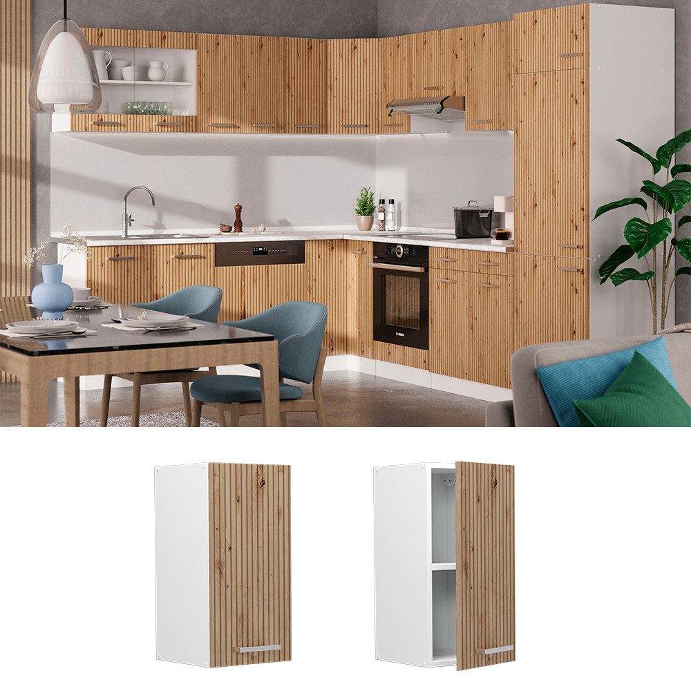 Vicco Hängeschrank R-Line, Artisan-Eiche/Weiß, 30 cm günstig online kaufen