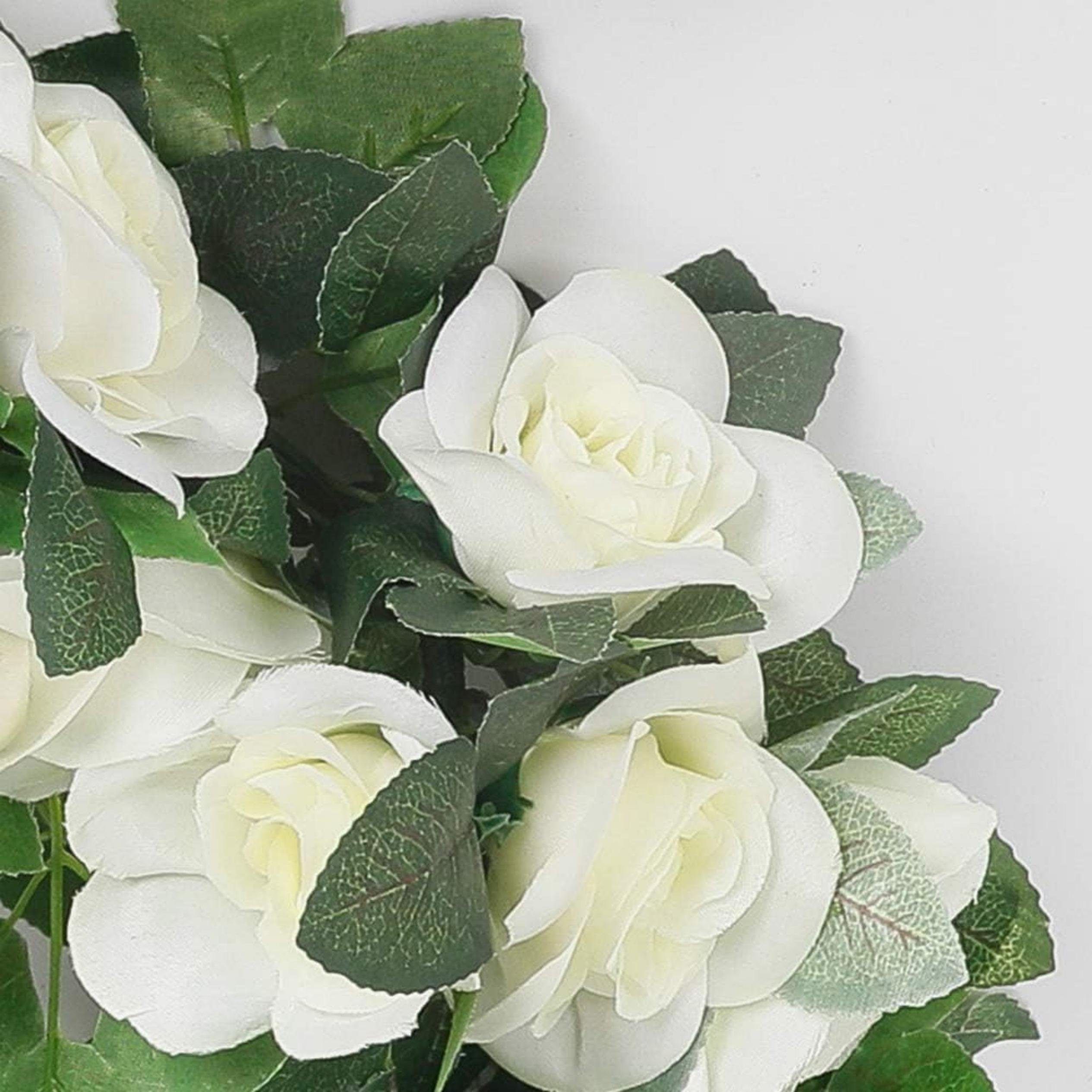 Kunstblumenstrauß osengirlanden künstliche Rosenranken,mit grünen Pflanzen, Coonoor – Bild 4 von 5