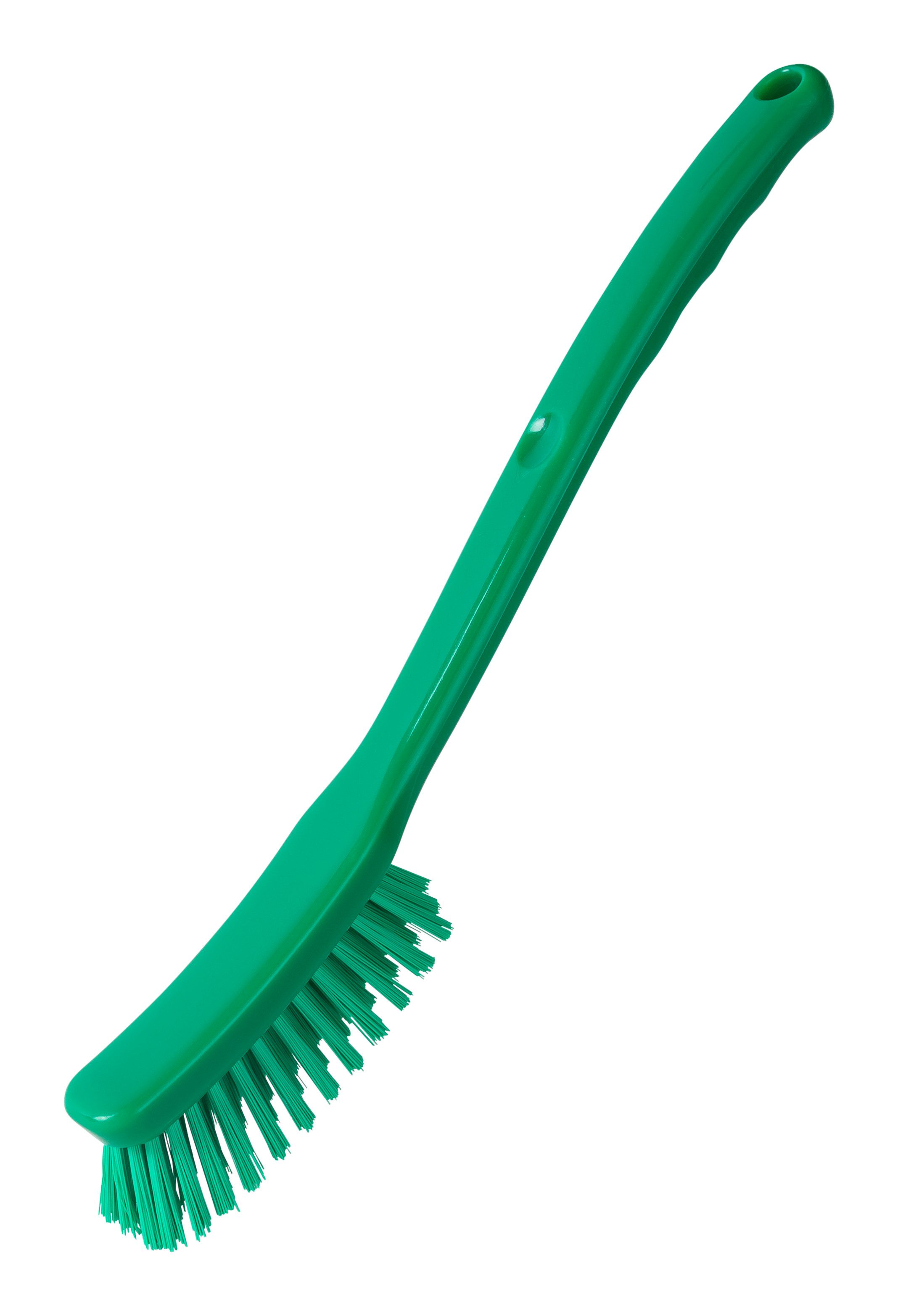 haug bürsten Reinigungsbürste Stielbürste schmall - in grün - ca. 295 x 25 x 55 mm, mittlere Borstenhäre aus PBT für gründliche Reinigung - PP Material