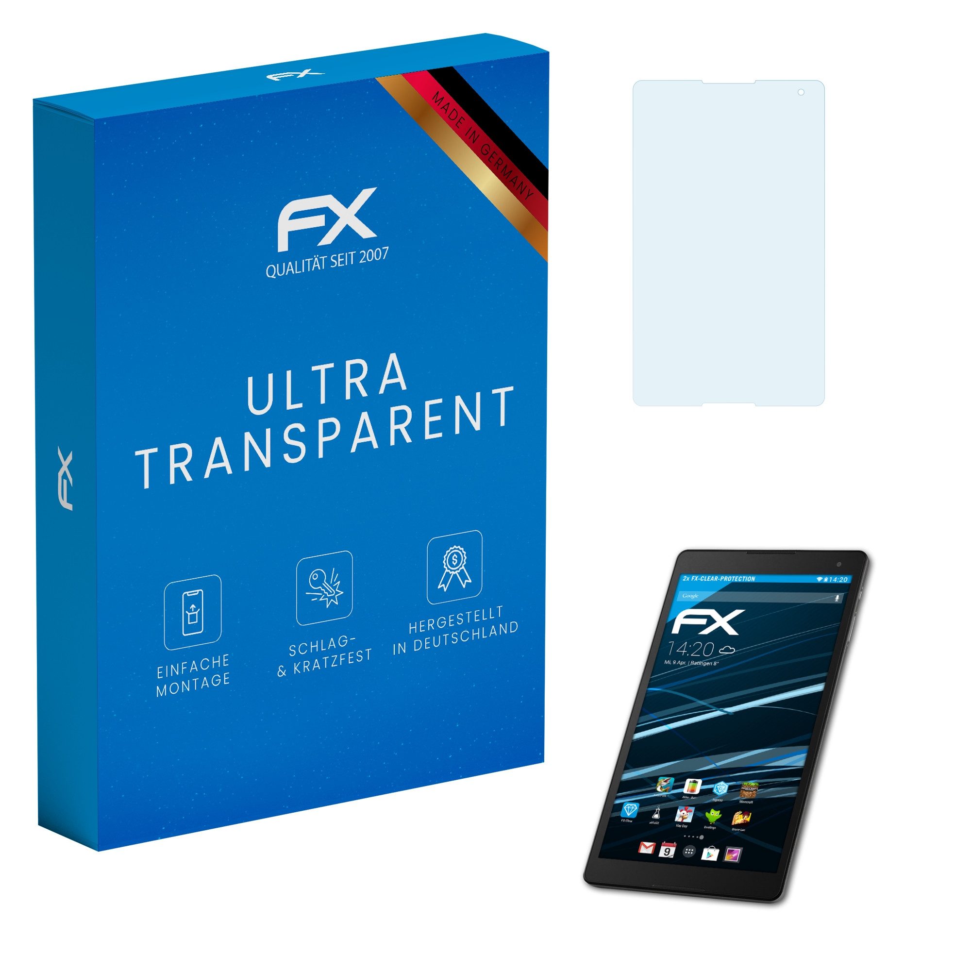 Schutzfolie Displayschutz für Medion LIFETAB P10506 MD60036