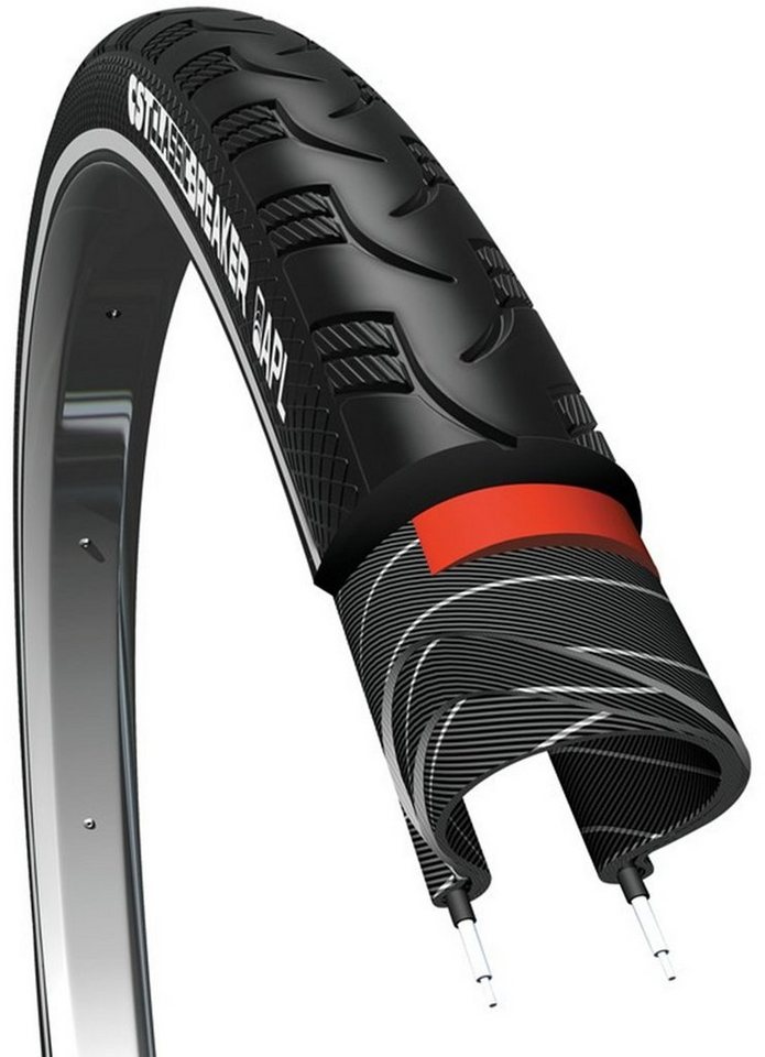 CST Fahrradreifen Classic Breaker Reflex, (1-tlg), Pannenschutzgürtel
