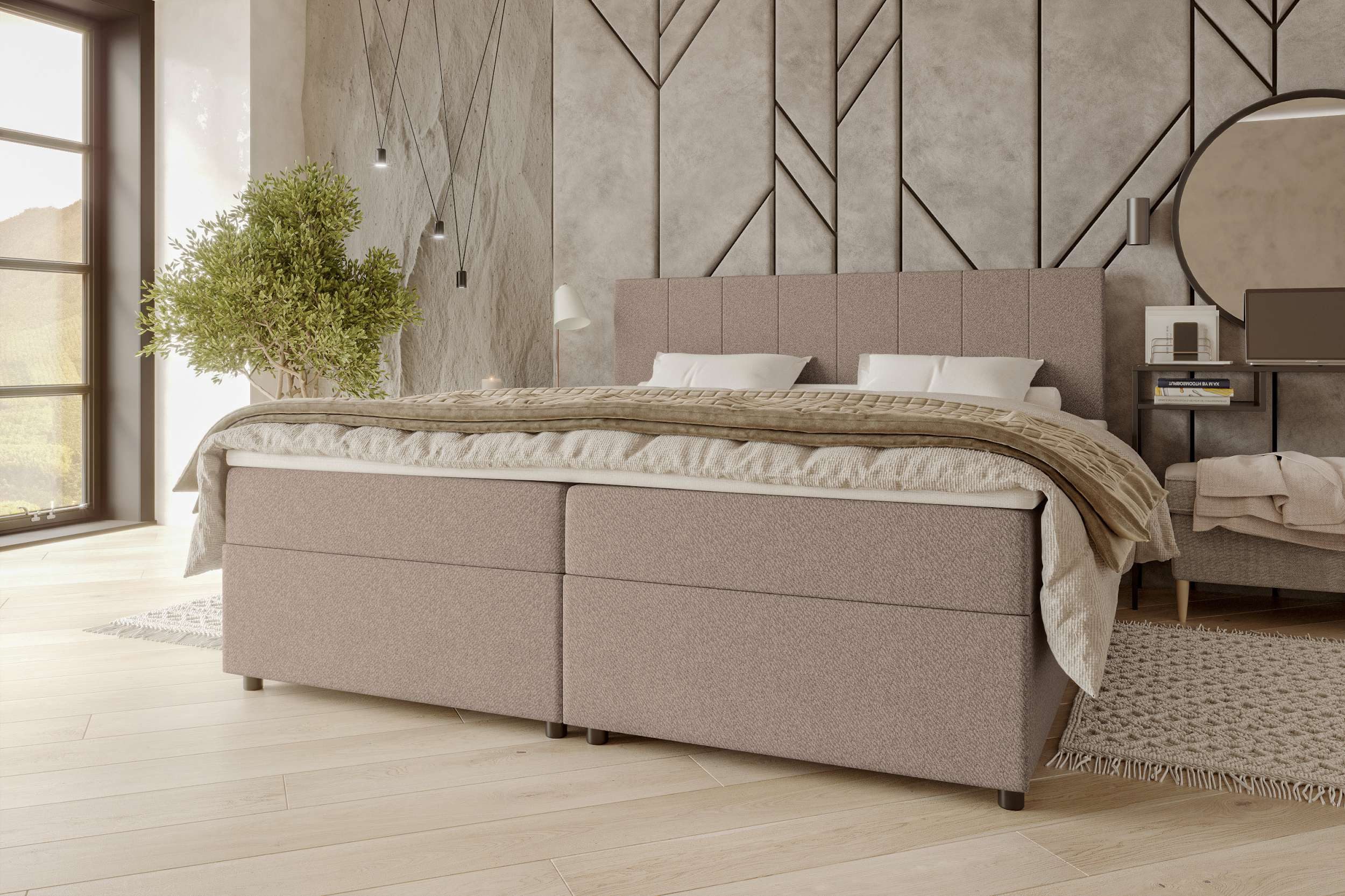 99rooms Boxspringbett Kira (Schlafzimmerbett, Bett), 140/160/180x200 günstig online kaufen