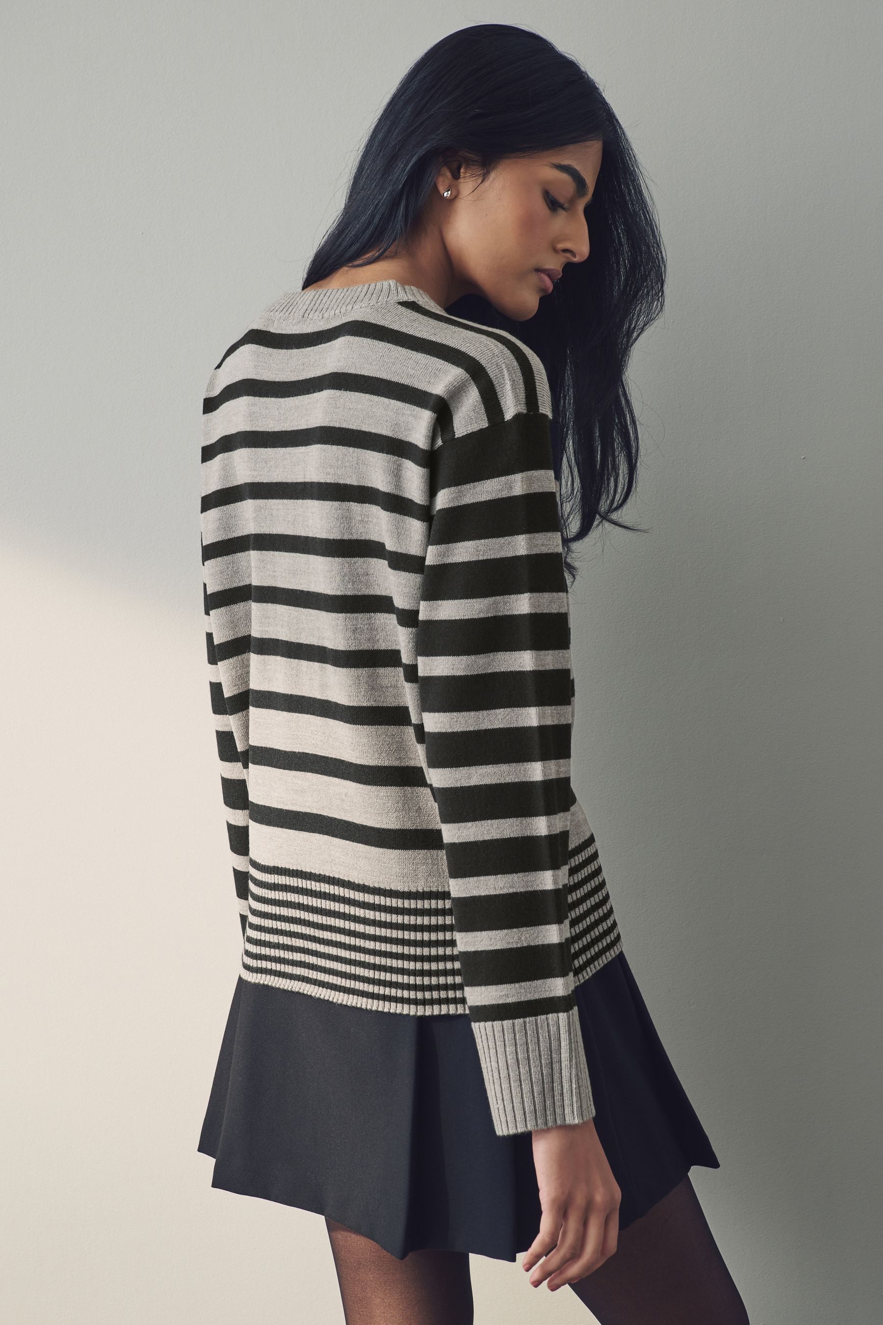 Next Rundhalspullover Kuscheliger Pullover mit Rundhalsausschnitt günstig online kaufen