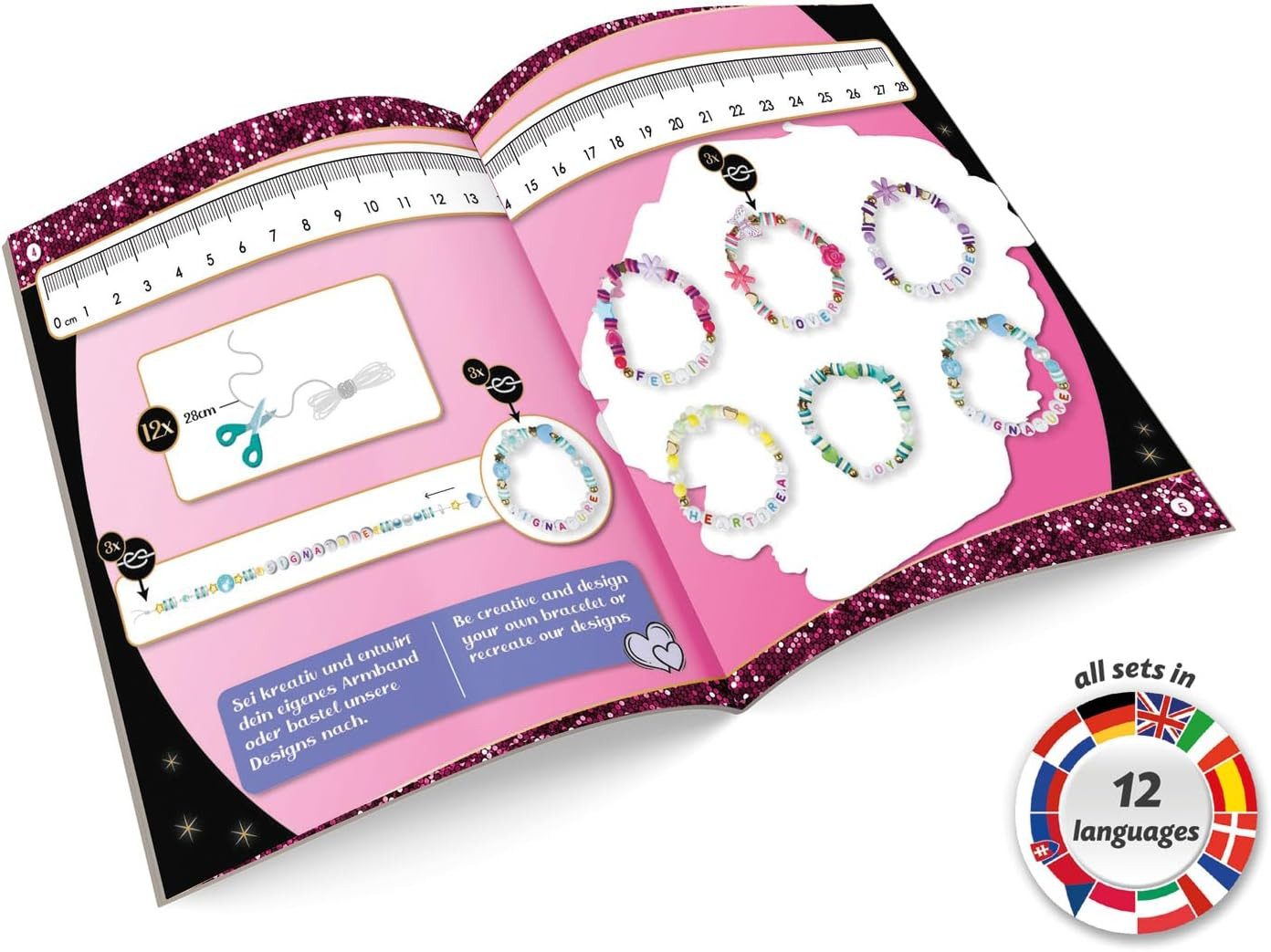 Lena® Spiel Taylor Love Freundschaftsarmbänder - Kreatives Bastelset