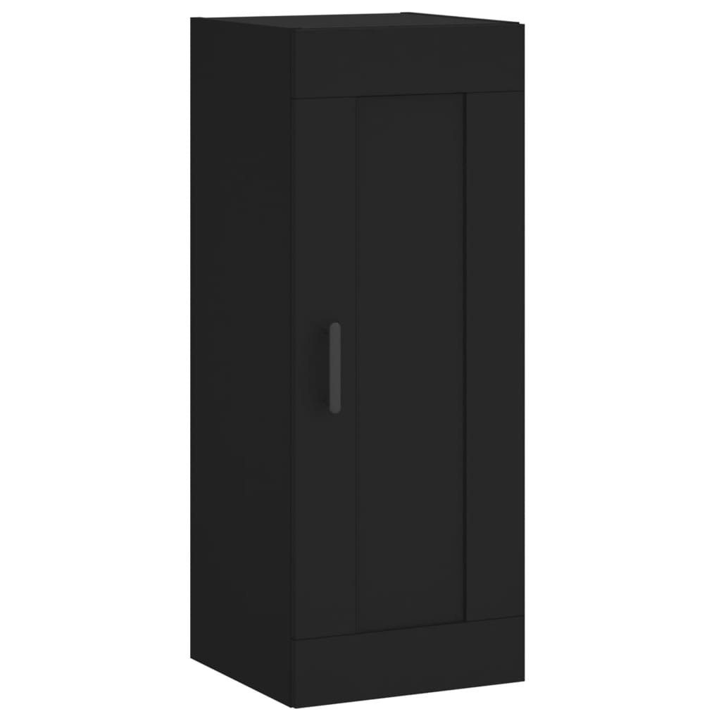 vidaXL Kleiderschrank Highboard Hochschrank 34,5x34x180 cm Regal Schwarz Schrank Holzwerksto