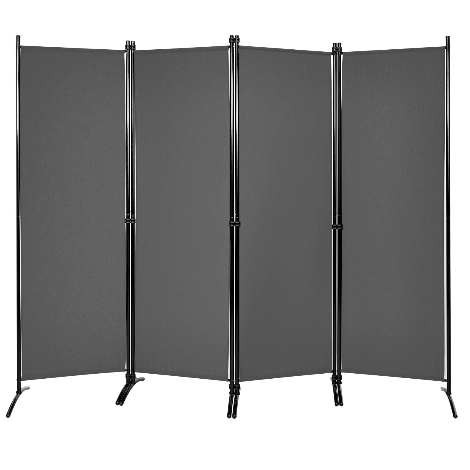 KOMFOTTEU Raumteiler 173 cm hoher Paravent, 173 cm hoher Paravent mit Metallrahmen