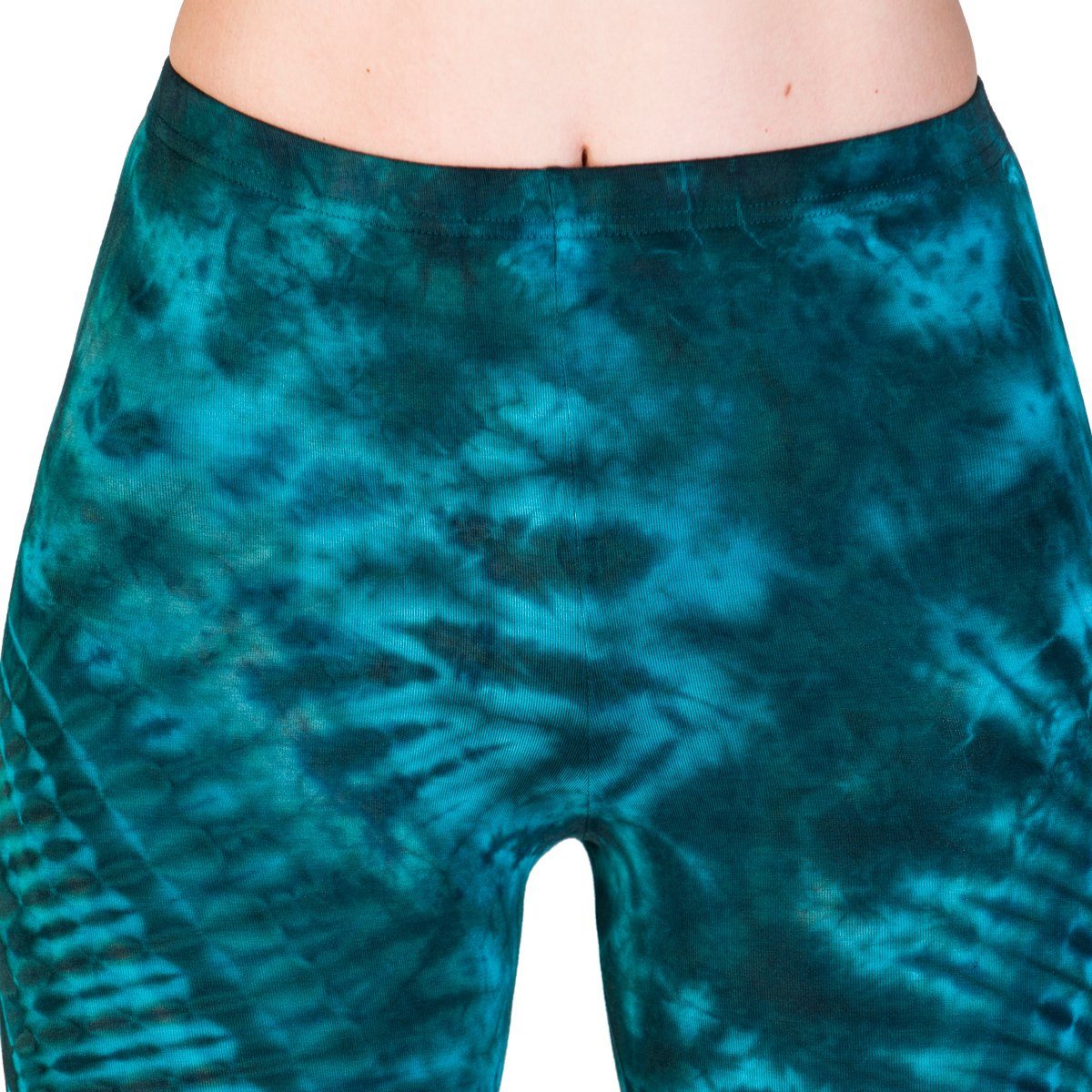 PANASIAM Leggings Unikat Batik Leggings 'Sonne' aus natürlicher Viskose Goa Hose im Batik Look Yogaleggings Sporthose Sportleggings lange Leggings