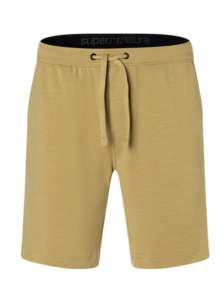 SUPER.NATURAL Shorts Freizeithose Solution (Merino-Mix) kurz beige Herren