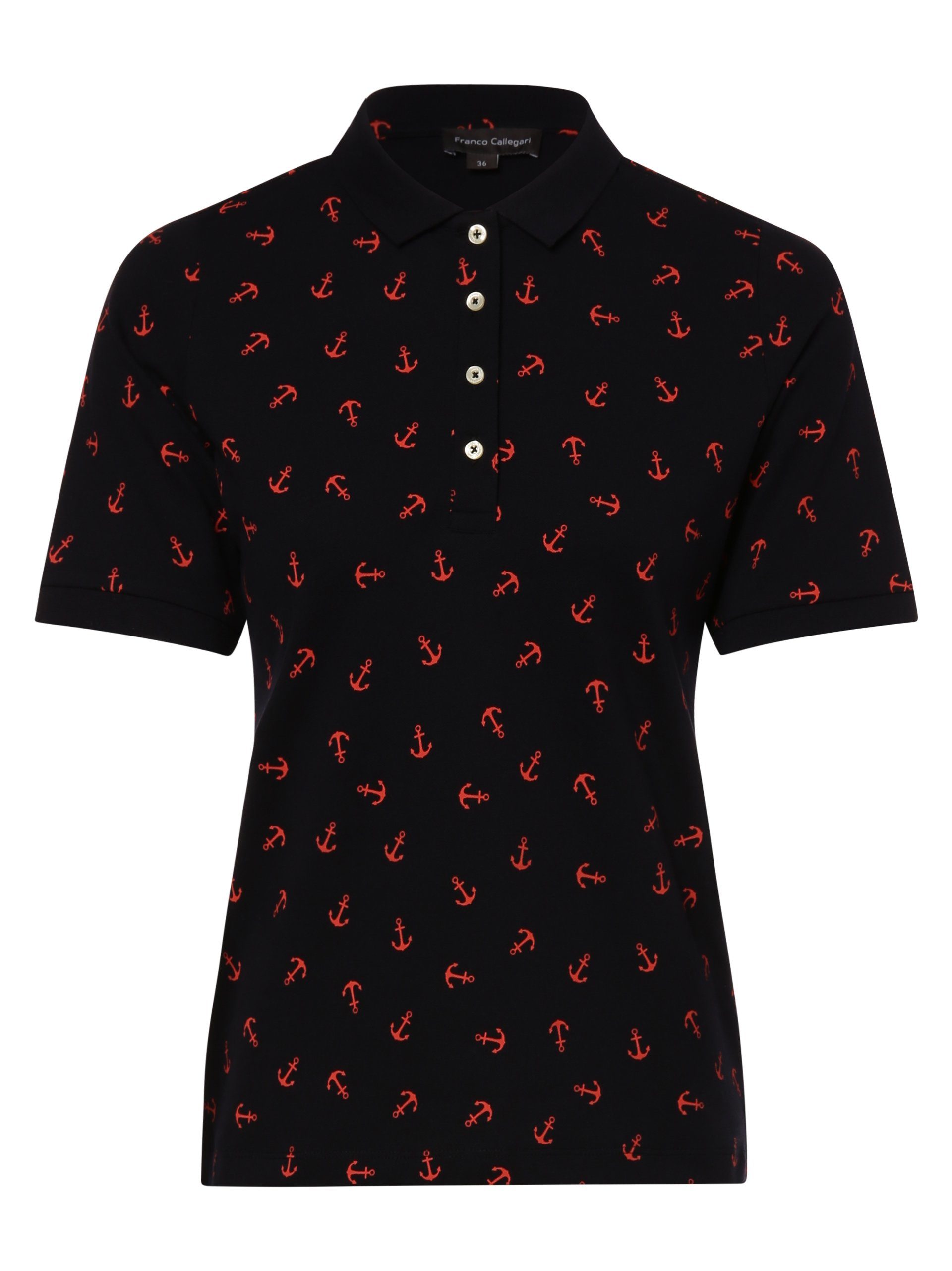 Poloshirt marine rot Callegari Franco