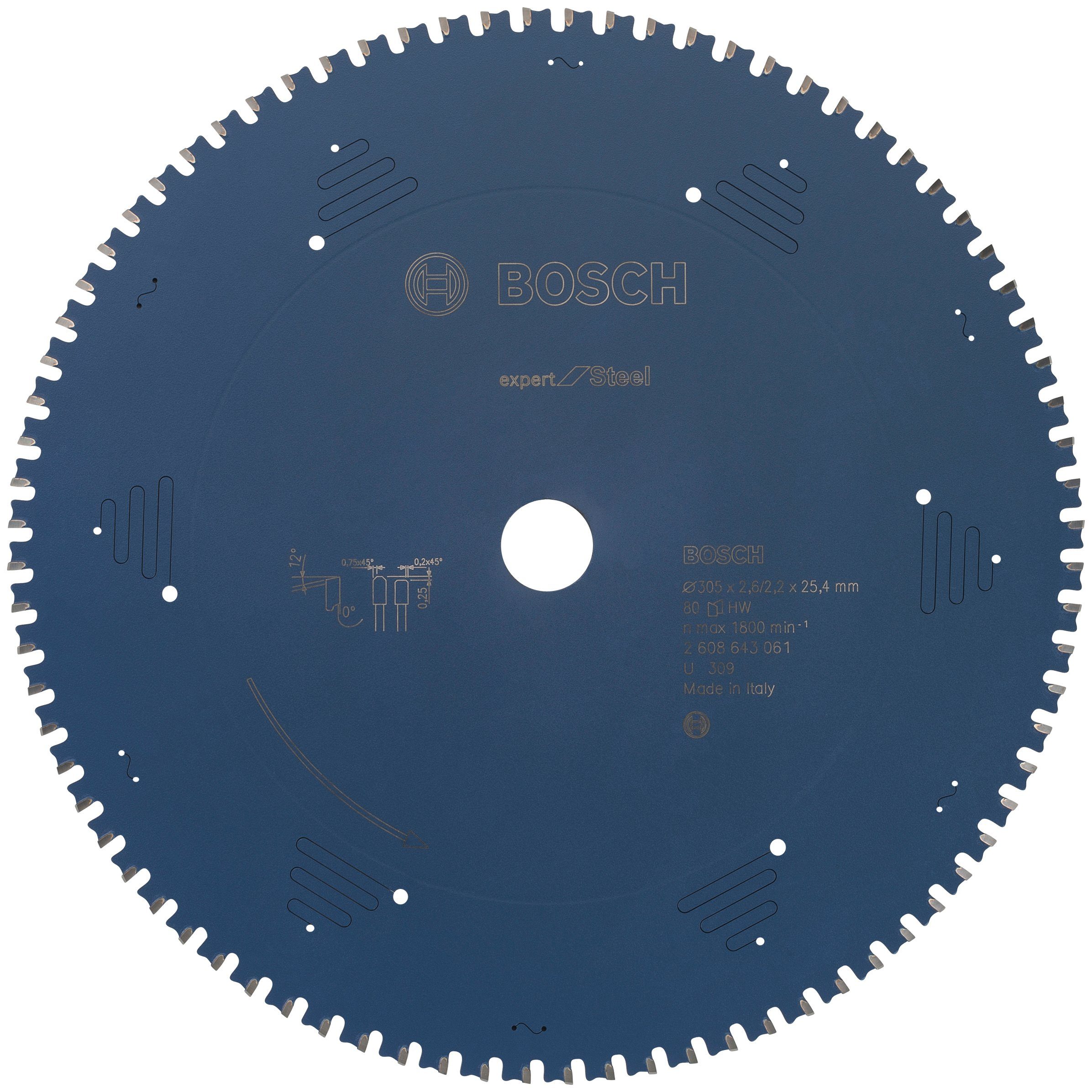 Kreissägeblatt, x Professional Zähne 305 80 Bosch 2,6 mm,