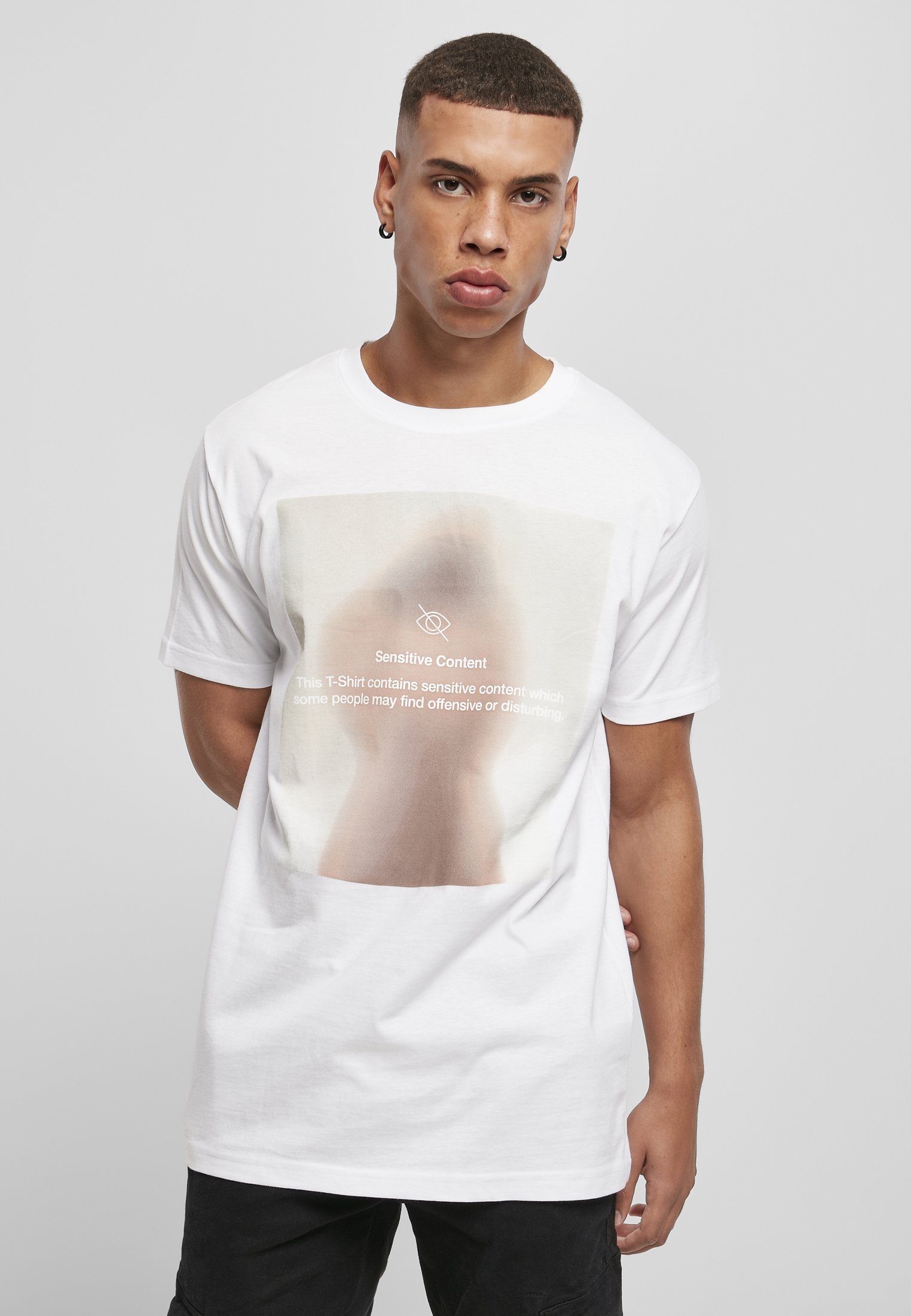 Mister Tee MisterTee T-Shirt Herren Sensitive Content Tee (1-tlg) white | T-Shirts