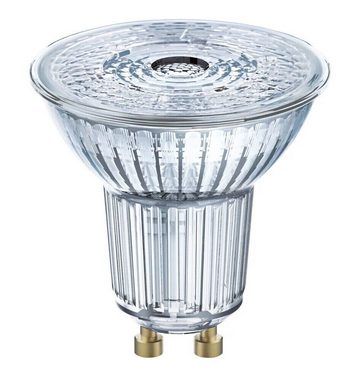 Osram LED Einbaustrahler GU10 Leuchtmittel Spot PAR16 Reflektor Lampe 35W Dimmbar 36° [10er], LED fest integriert, Kaltweiss, 230lm, 4000K, 25000 Std