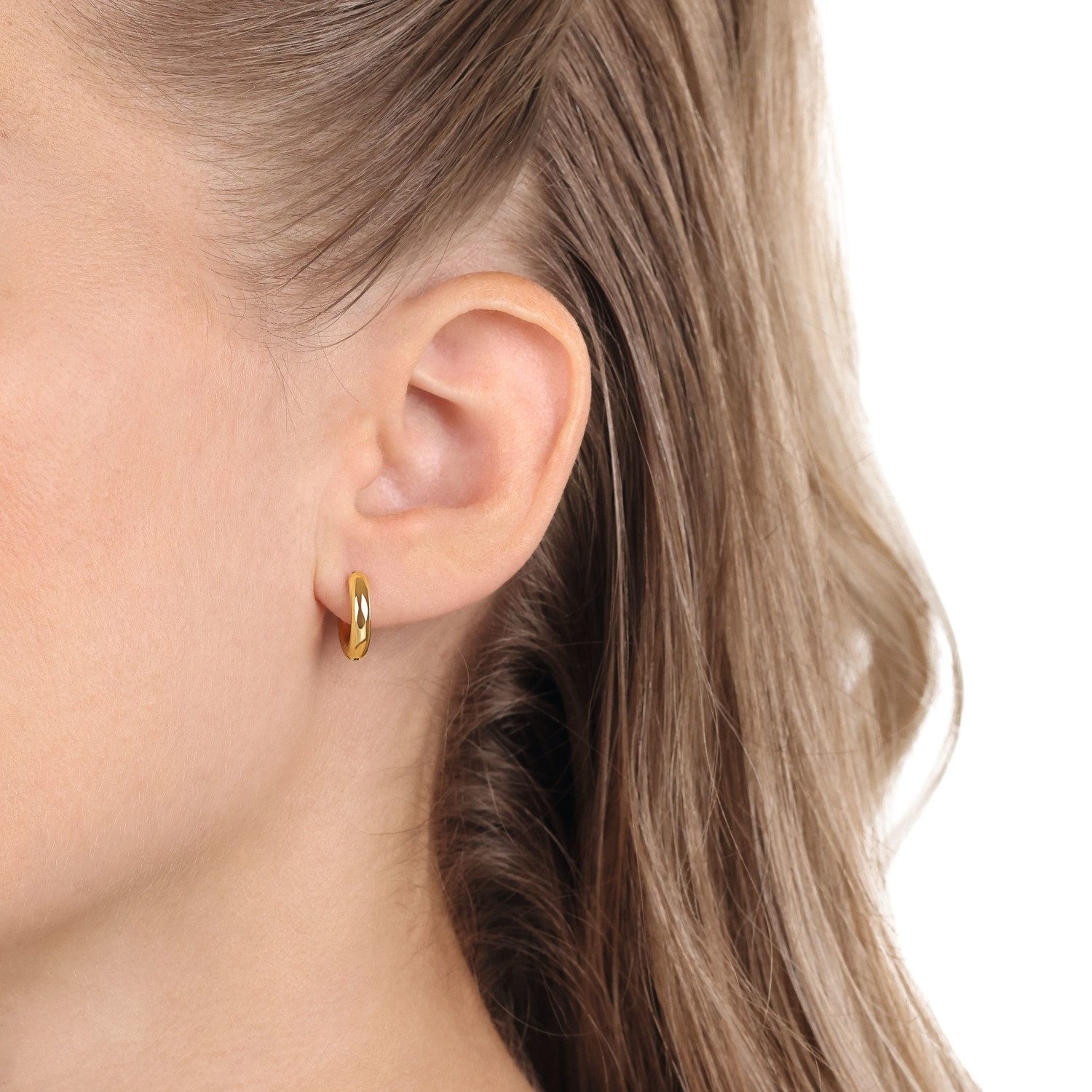 Noelani Paar Creolen Noelani Creolen für Damen, Edelstahl, Herz (Creolen, 4-tlg)