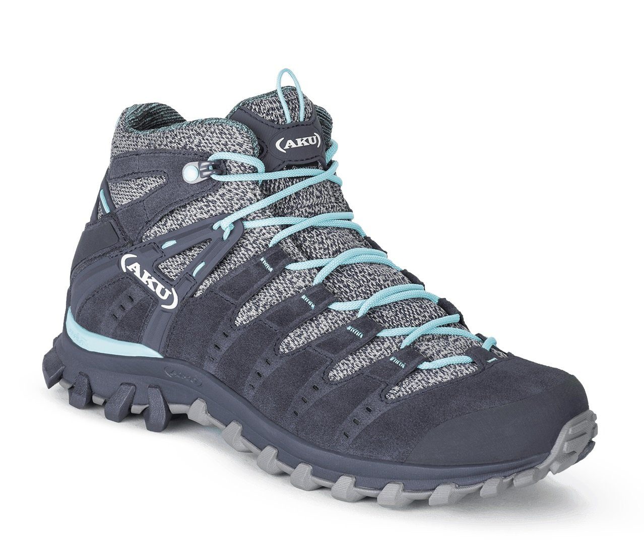 AKU Alterra Lite Mid GTX (Trekking, wasserdicht) anthrazitgrau/blau Damen Wanderschuh