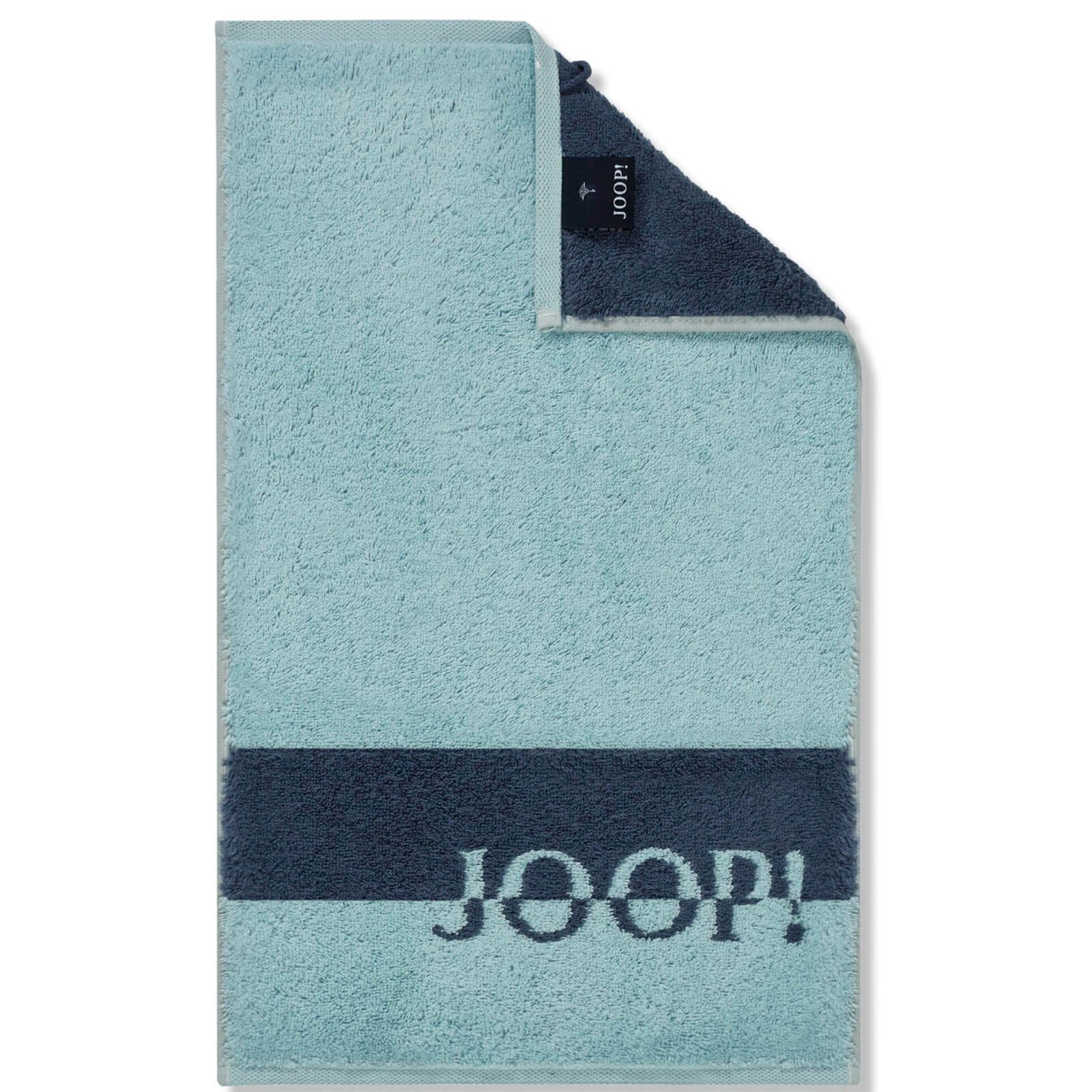 JOOP! Handtuch Handtuch Shades Stripe Aqua 1687 11, Walkfrottier (1-St), Querstreifen, Flauschig – Bild 4 von 5