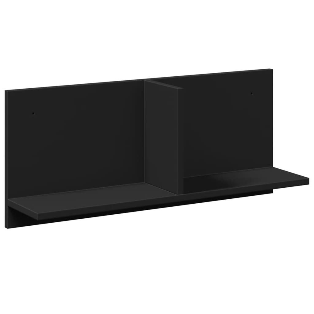vidaXL Regal Wandschrank 70x16,5x30 cm Schwarz günstig online kaufen
