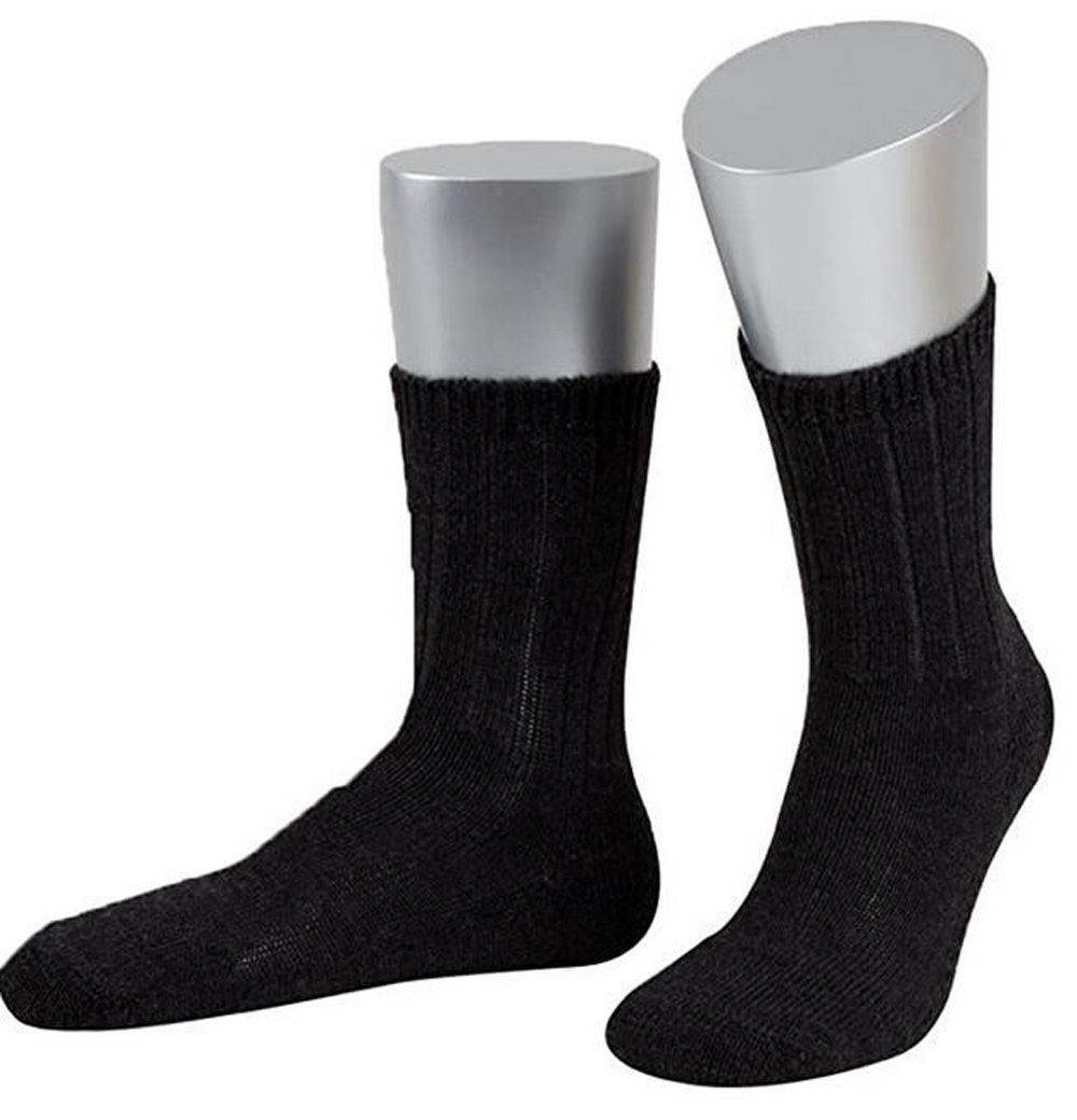 JD Socken Arbeitssocken JD Arbeitssocken ohne Gummibund mit Plüschsohle, schwarz