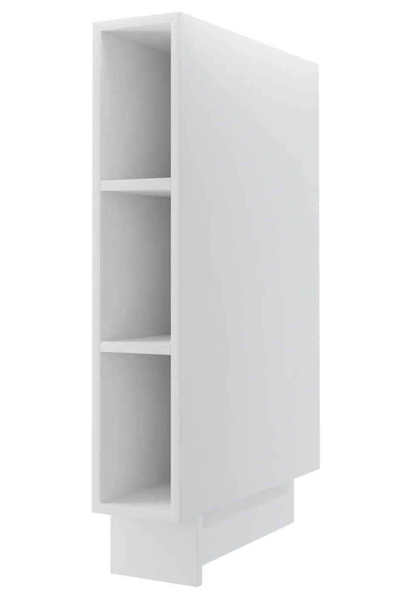 Feldmann-Wohnen Unterschrank D15/0 15cm Farbe wählbar mit 3 Ablageböden weiß