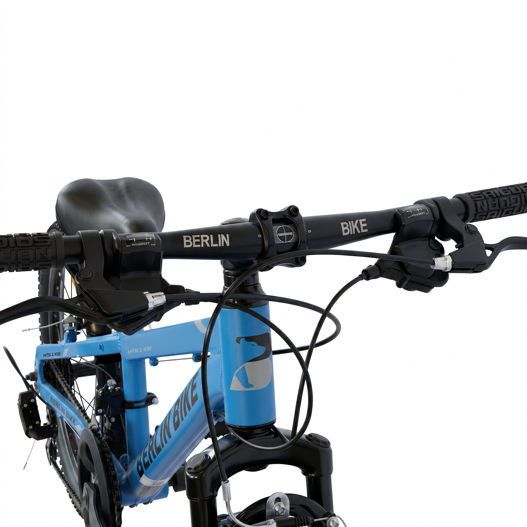 BERLIN BIKE Kinderfahrrad 20 Zoll MTB1 Kid, leichtes Aluminiumrahmen für Mädchen und Jungen, 21 Gang Shimano FD-TZ500/RD-TY200D Schaltwerk, Kettenschaltung, Ideales Geschenk für Kinder
