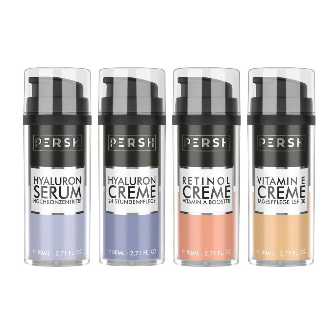 PERSH Hautpflege-Set Premium Pflege-Set Spar-Set, Set, 4x80ml, Set, Hautpflege-Set