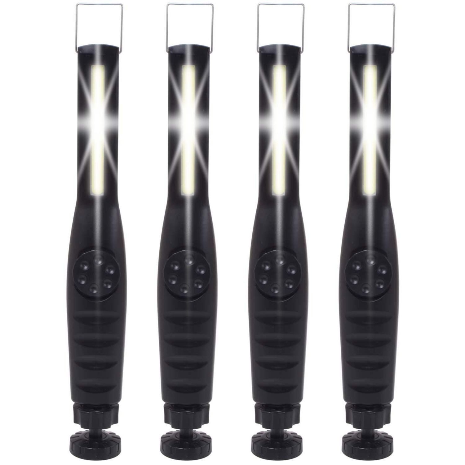 Diedrich Filmer GmbH LED Arbeitsleuchte 4x COB LED Arbeitsleuchte Batteriebetrieben, LED, KFZ Werkstatt-Leuchte Hand-Lampe Inspektion Leuchte Handlampe