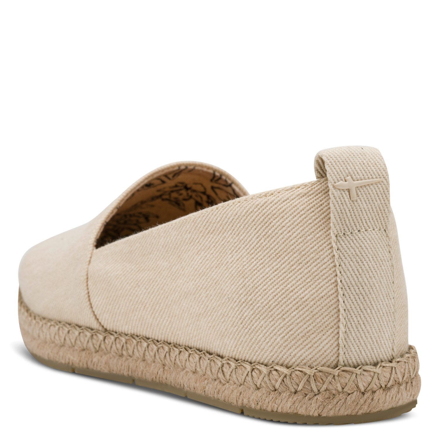 Tamaris Espadrille, Sommerschuh, Slipper, Schlupfschuh mit Juterahmen am Plateau