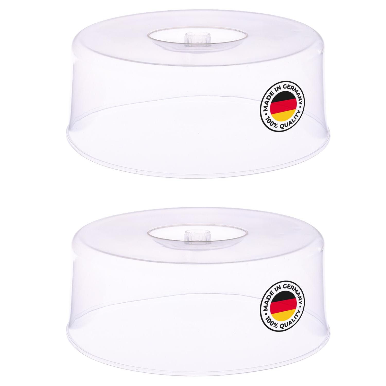 WESTMARK Tortenglocke 2 Stück, je Ø 30 cm, Mit Griff, Топперы для торта, Transparent,(Set) Made in Germany